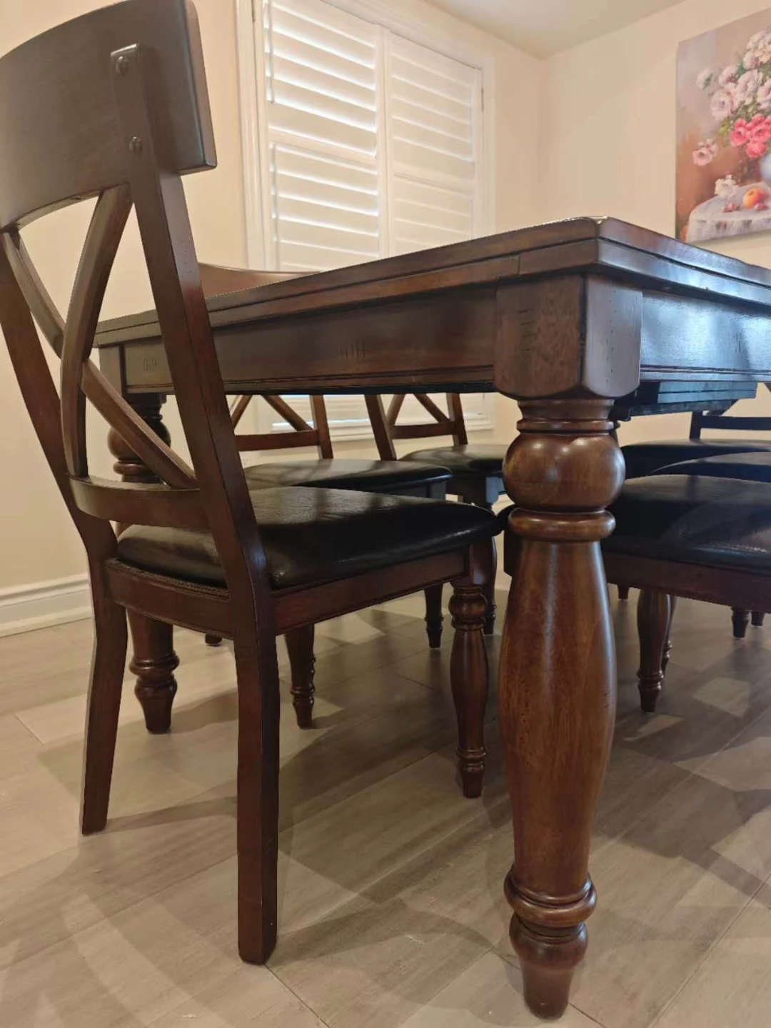 Solid Wood Dining Table Set - photo 2