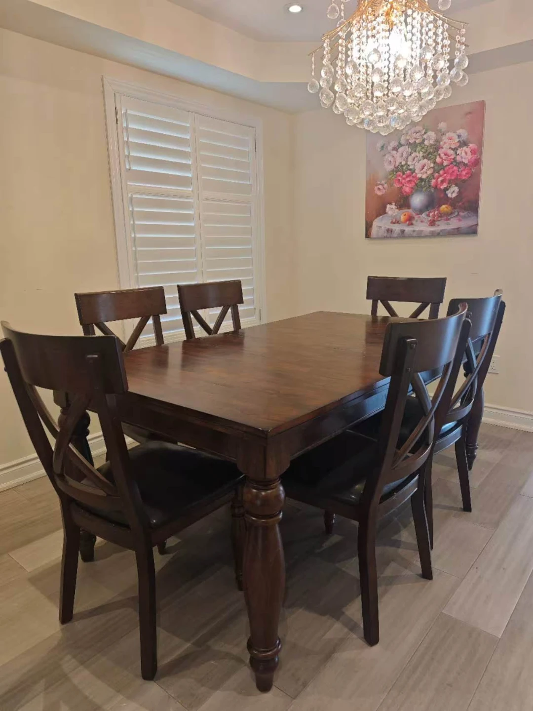 Solid Wood Dining Table Set