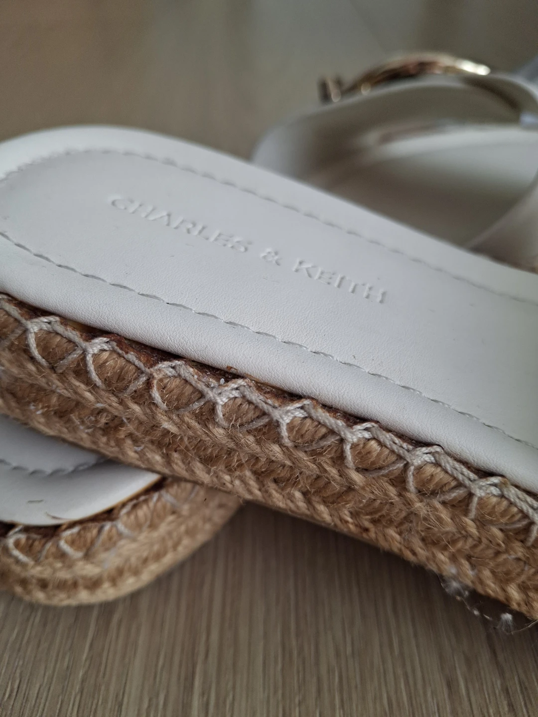 Charles & Keith White Sandals Size 37 ( 7) - photo 5