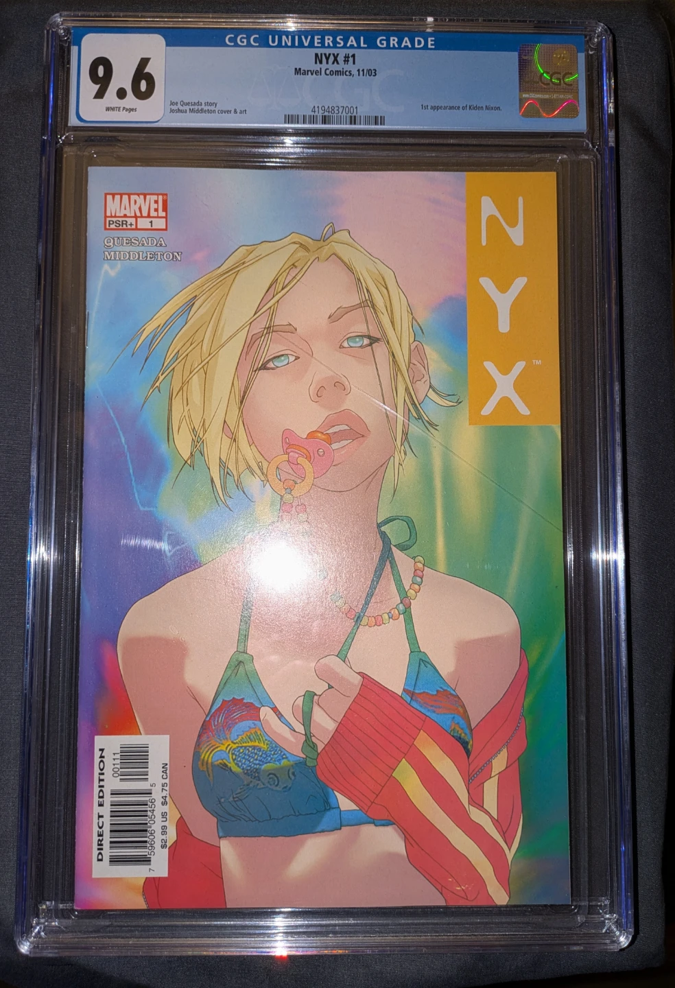 NYX #1 Marvel Comics 11/03 CGC 9.6