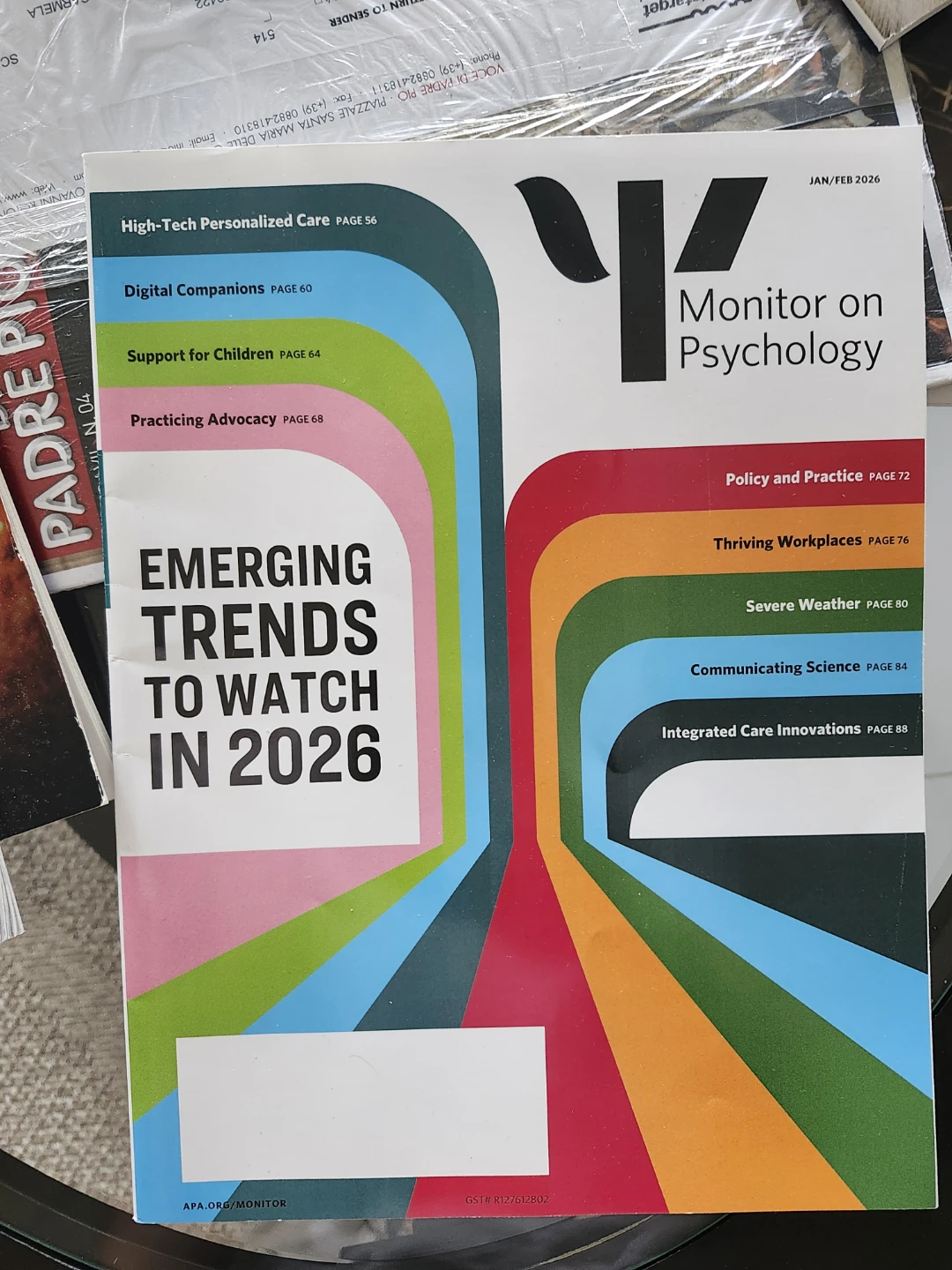 Monitor on Psychology Magazine Lot - photo 3