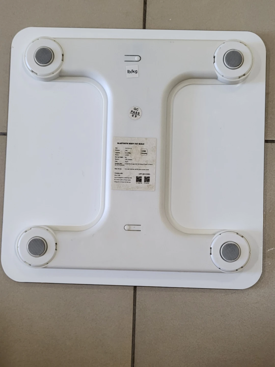 ​Fit2Live Bluetooth Smart Body Fat Scale with USB Rechargeable - photo 3