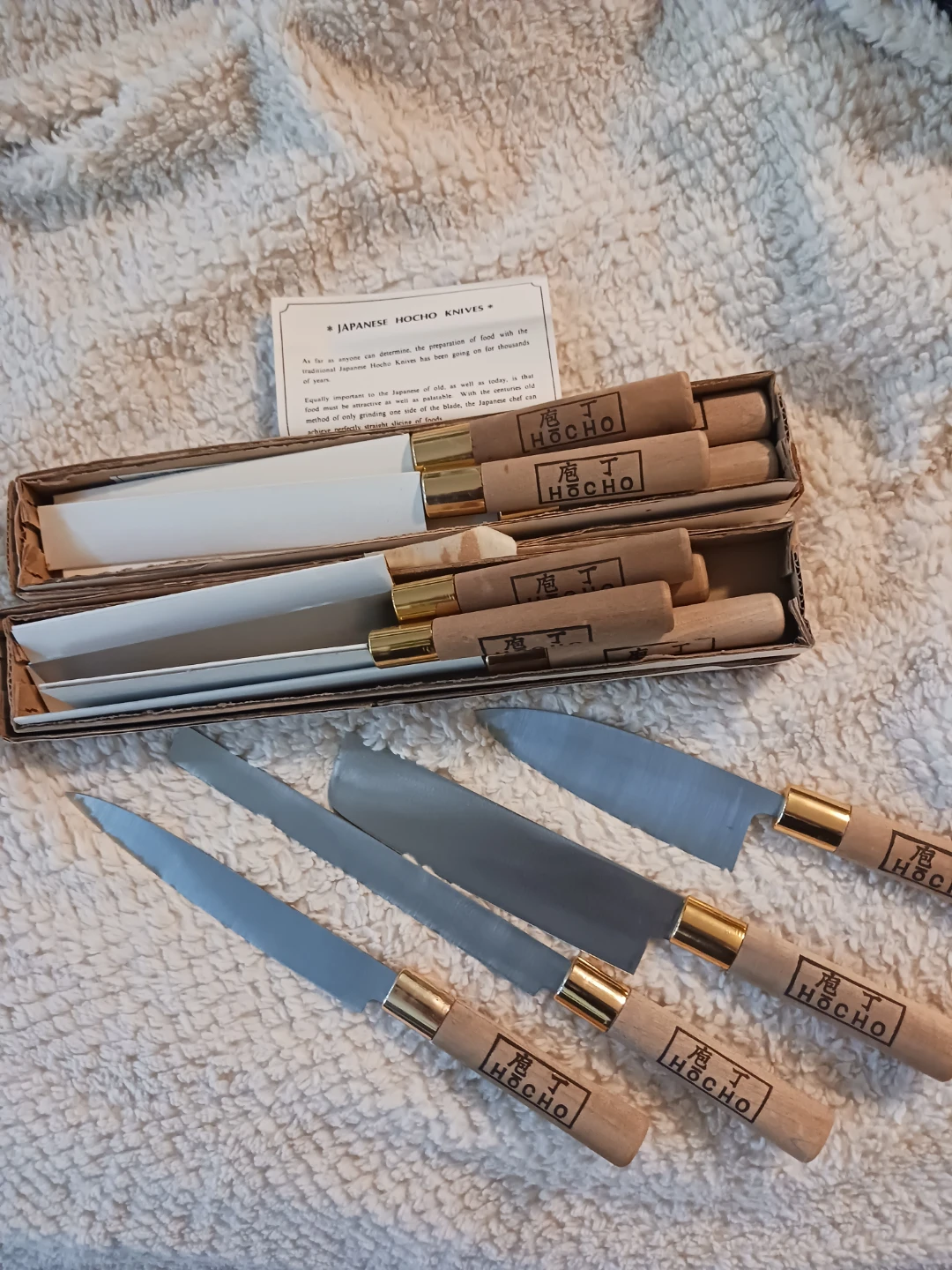 3 sets bumdle - Set of 4 Japanese Hocho Knives