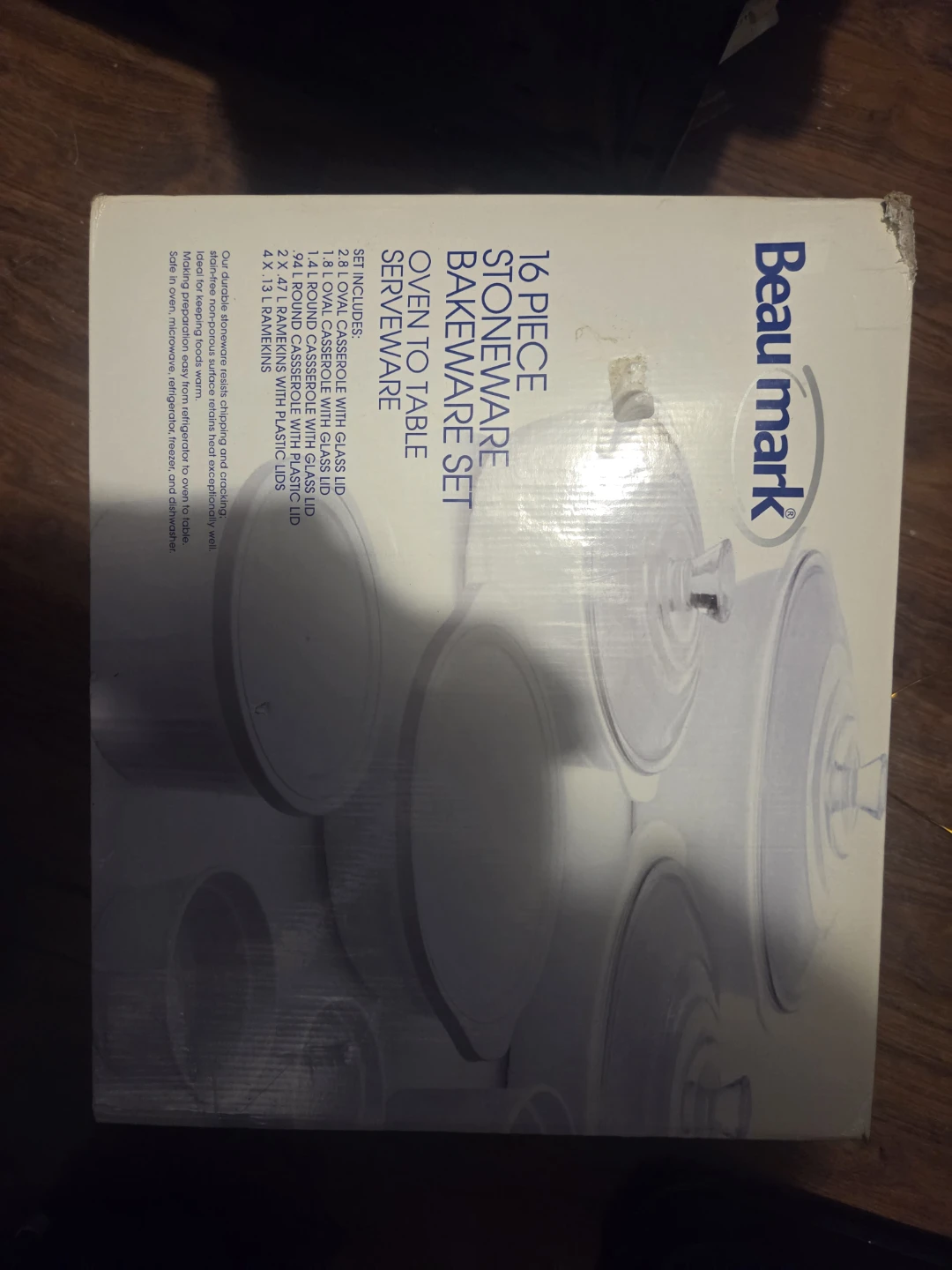 Beau Mark 16 Piece Stoneware Bakeware Set