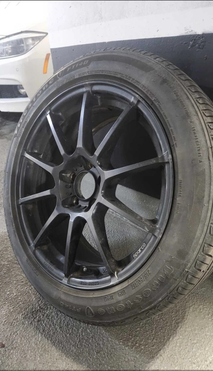 Sparco Matte Black 17" Wheels (Set of 4)