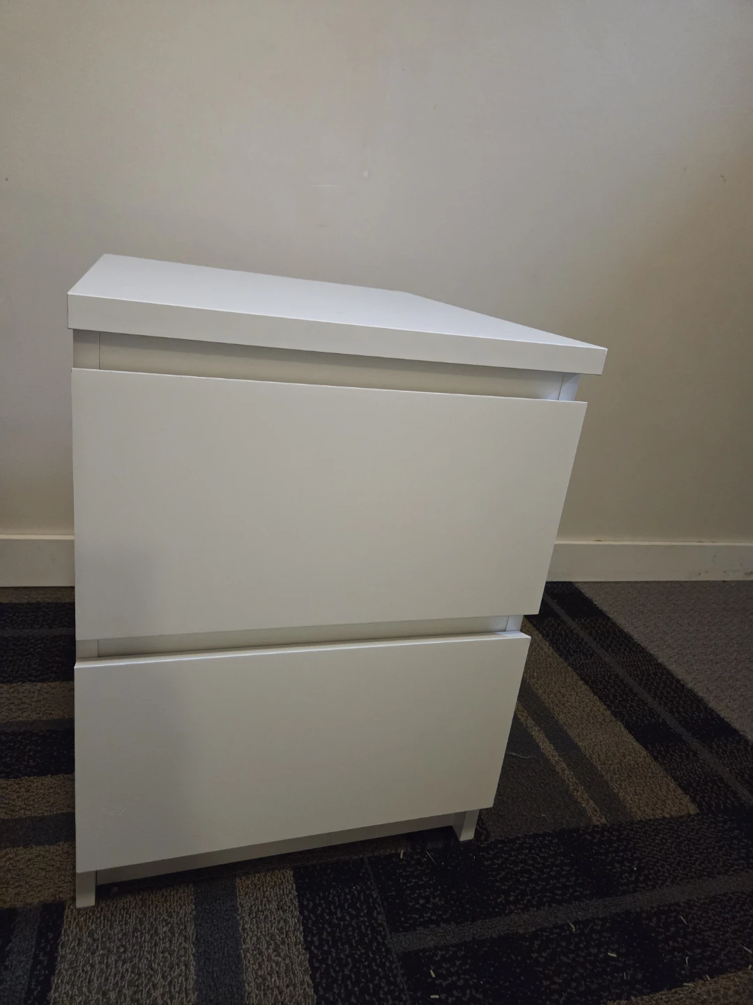 IKEA MALM 2-Drawer Nightstands (x2) - White like new $130 OBO - photo 2