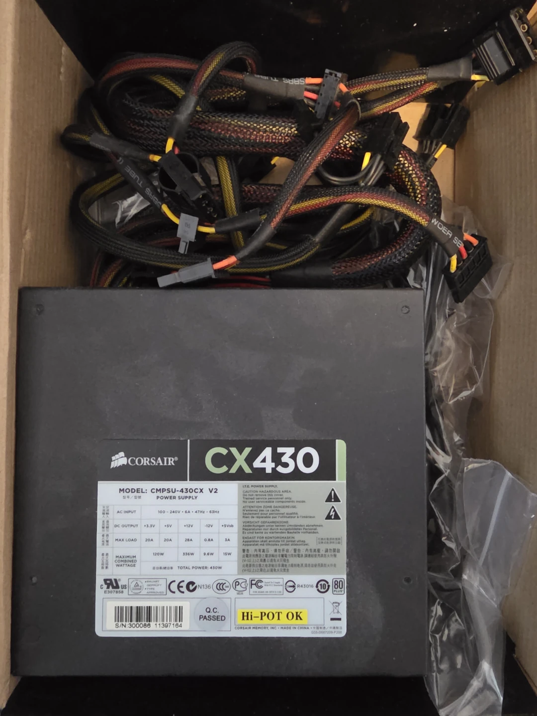 Corsair CX430 V2 Power Supply