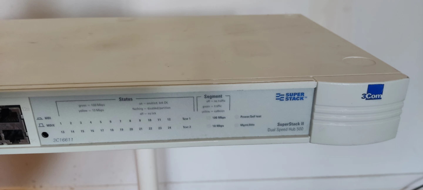 3Com SuperStack II Dual Speed Hub 24-Port Network Switch - photo 2