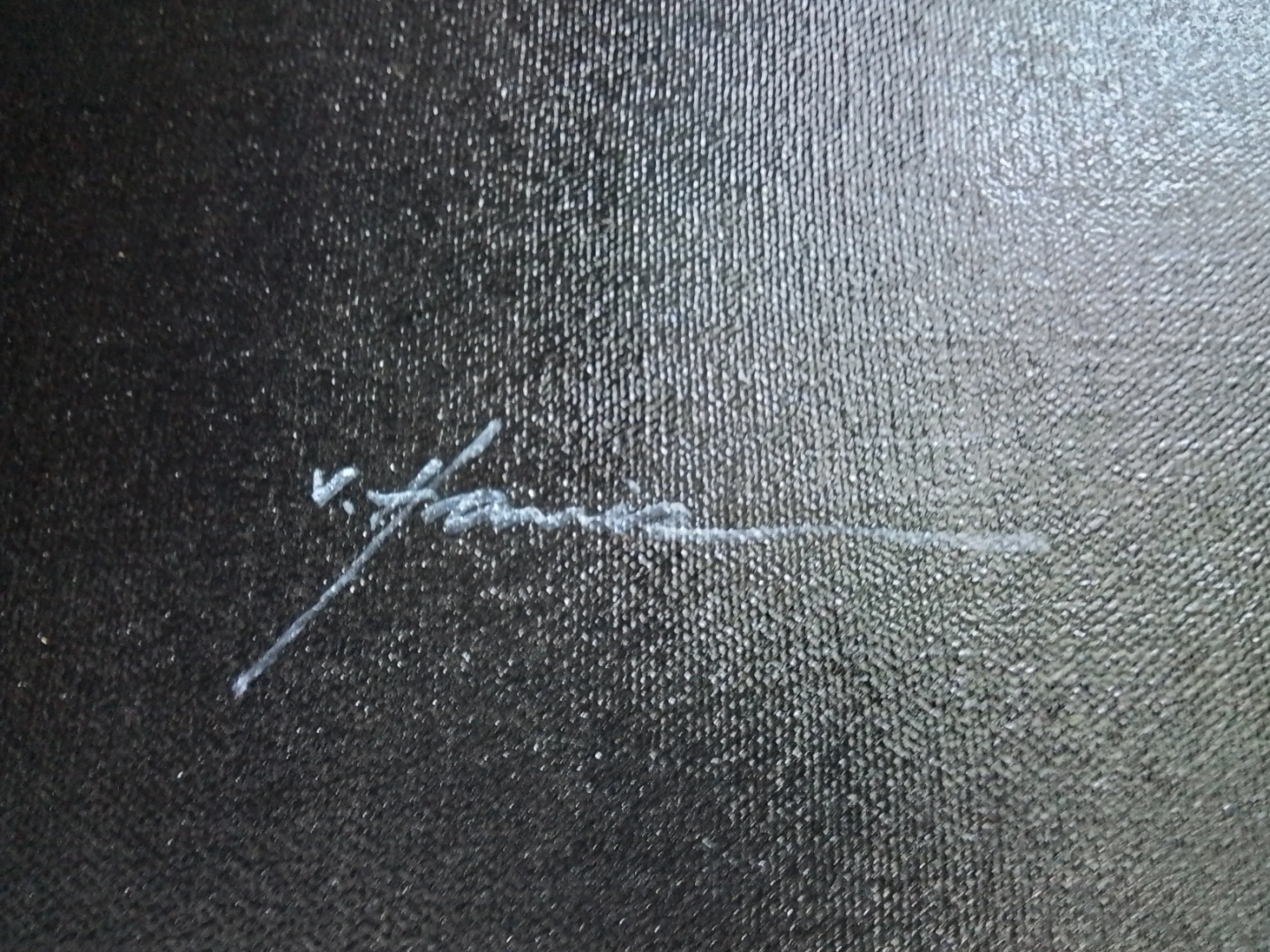 Vintage 1980s Athena Art Canvas: "Belle de Nuit" by V. Harris - photo 3
