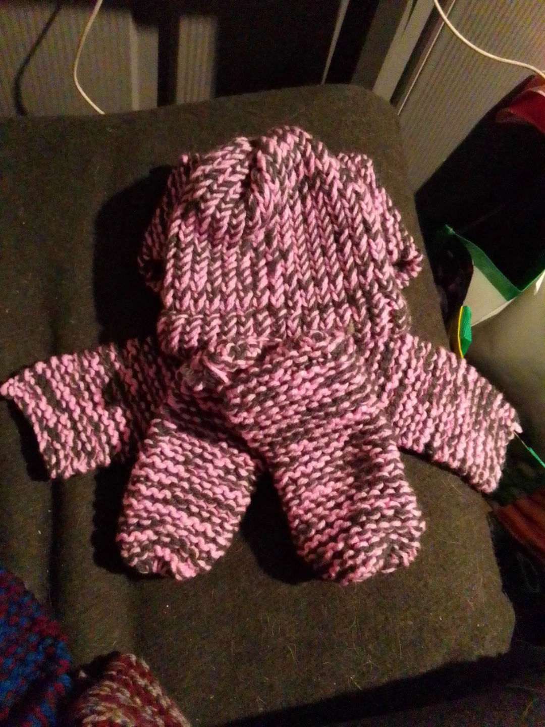 Hand-Knit Hat , Scarf and slipper Sets - photo 2