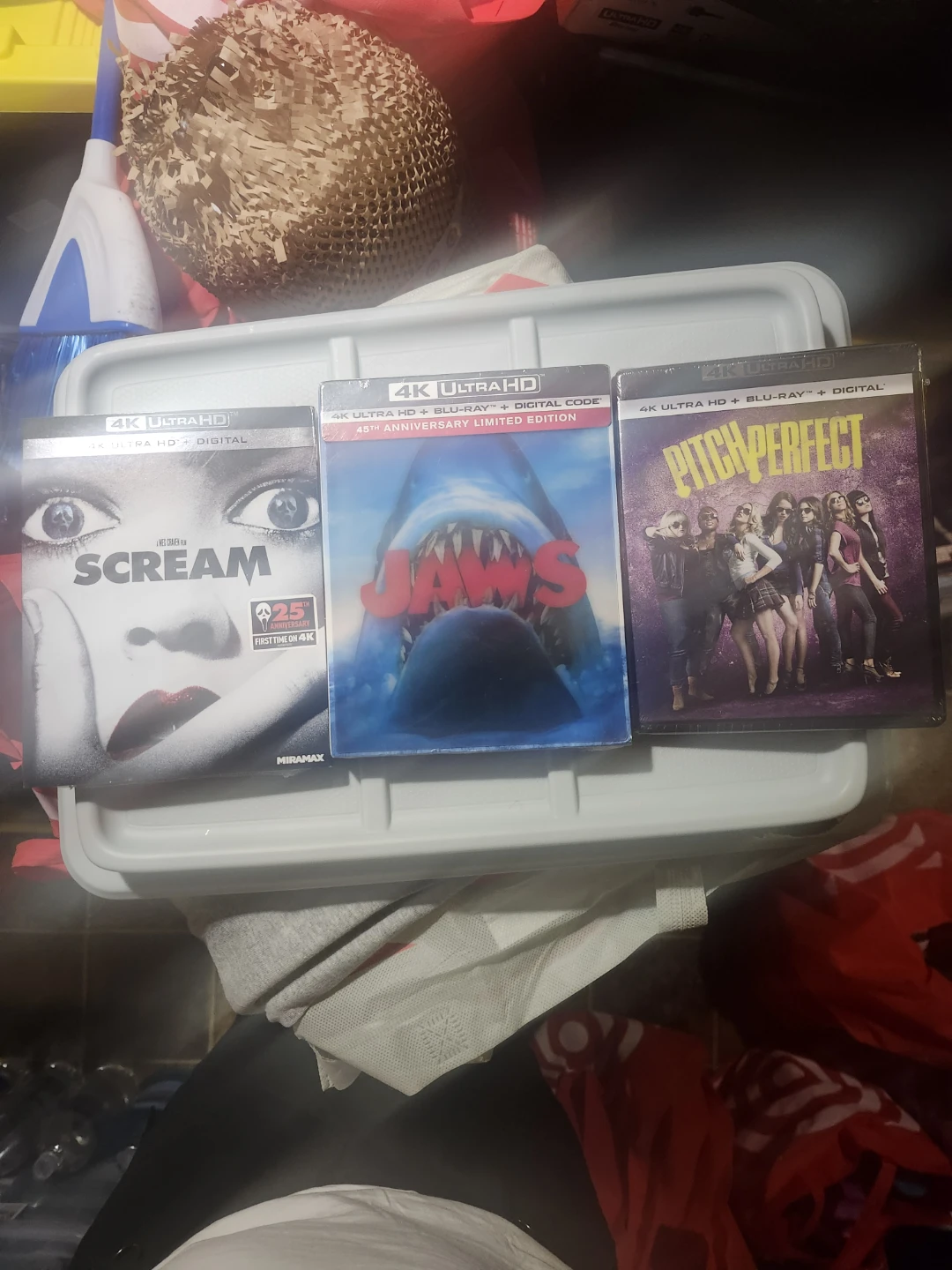 Scream, Jaws, Pitch Perfect 4K Ultra HD Blu-ray Movies