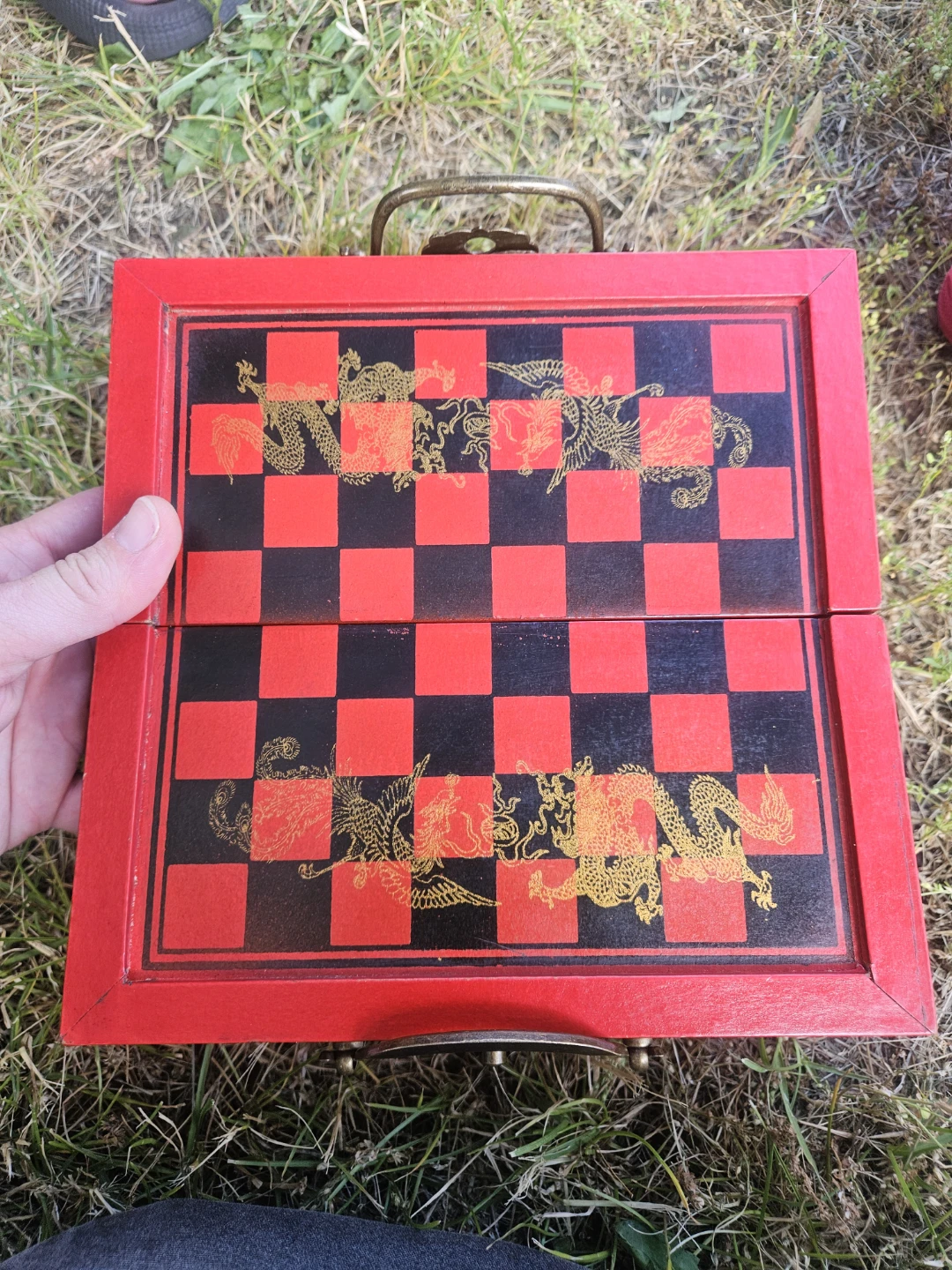 Vintage Chinese Chess Game Set Board Gift - photo 3