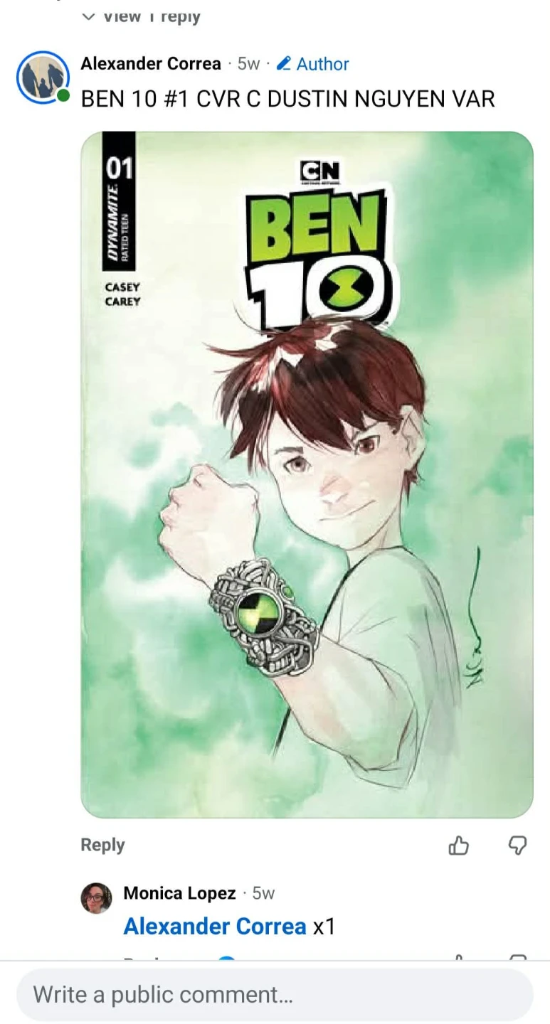 ⚽Ben 10 #1 Comic Book - Dynamite Comics