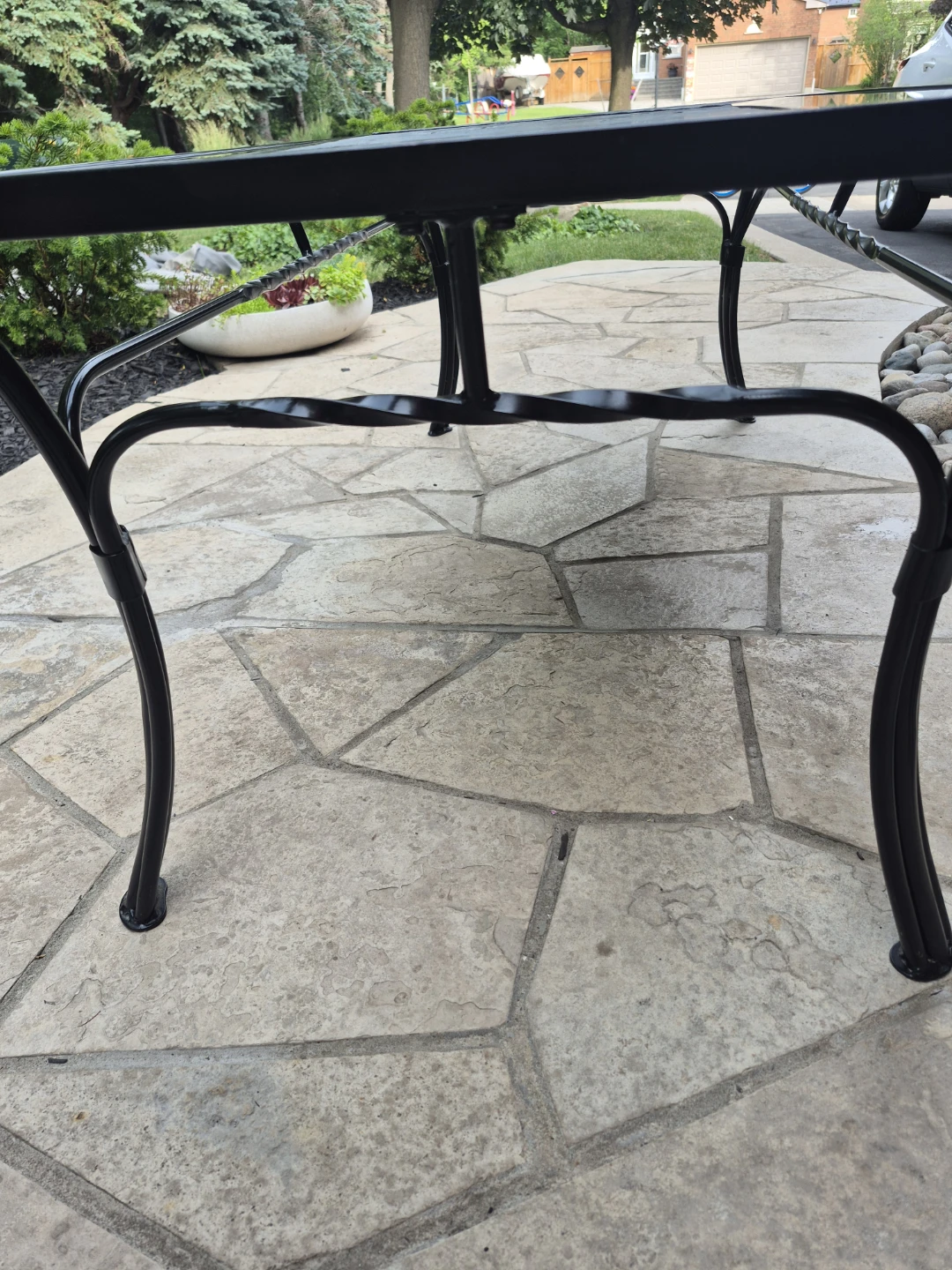 Fantastic Glass and Slate Top Coffee Table - GREAT FIND - photo 4