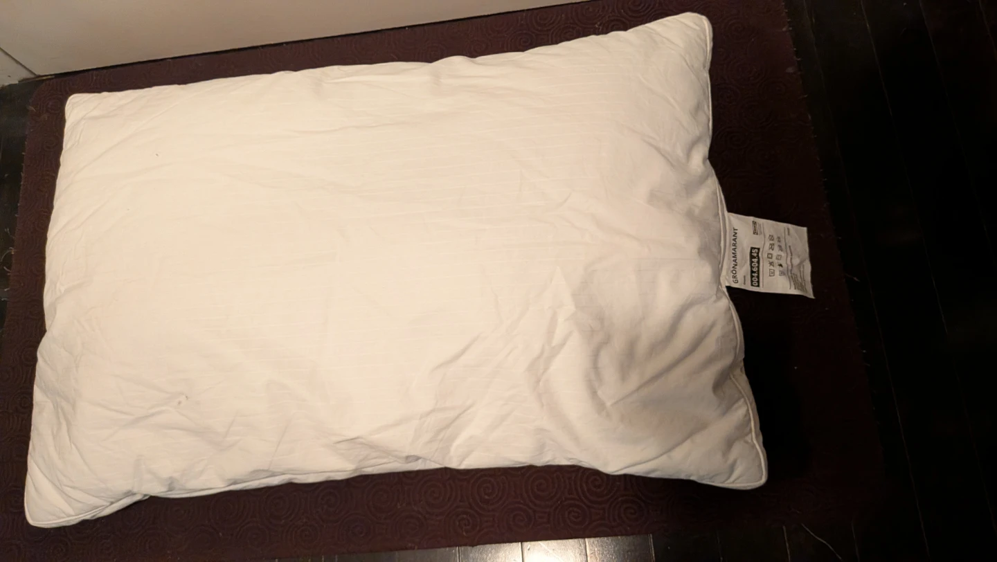 IKEA GRÖNAMARANT Queen Low Pillow - photo 2