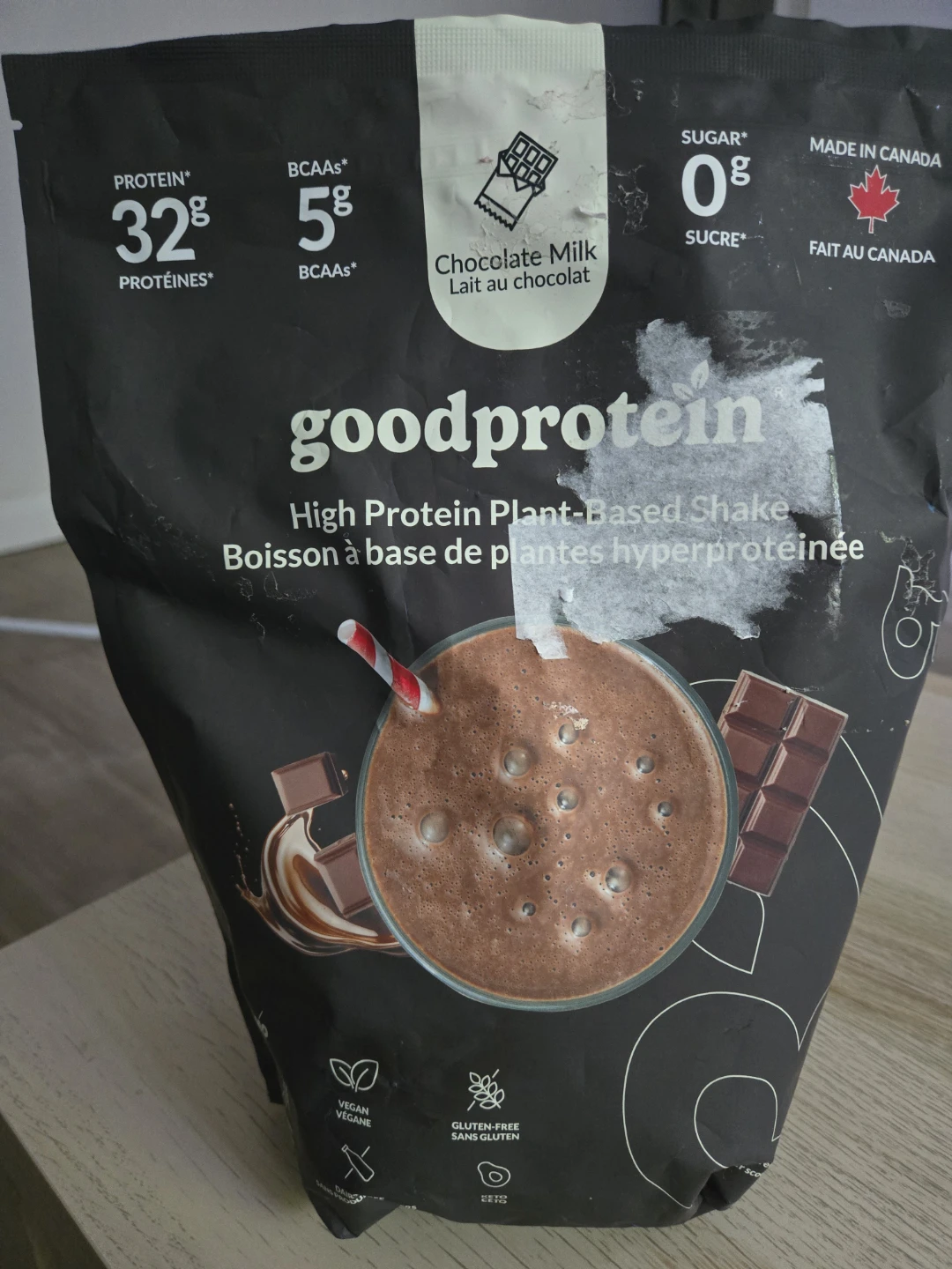 GoodProtein High Protein Plant-Based Shake Chocolate Milk 940g