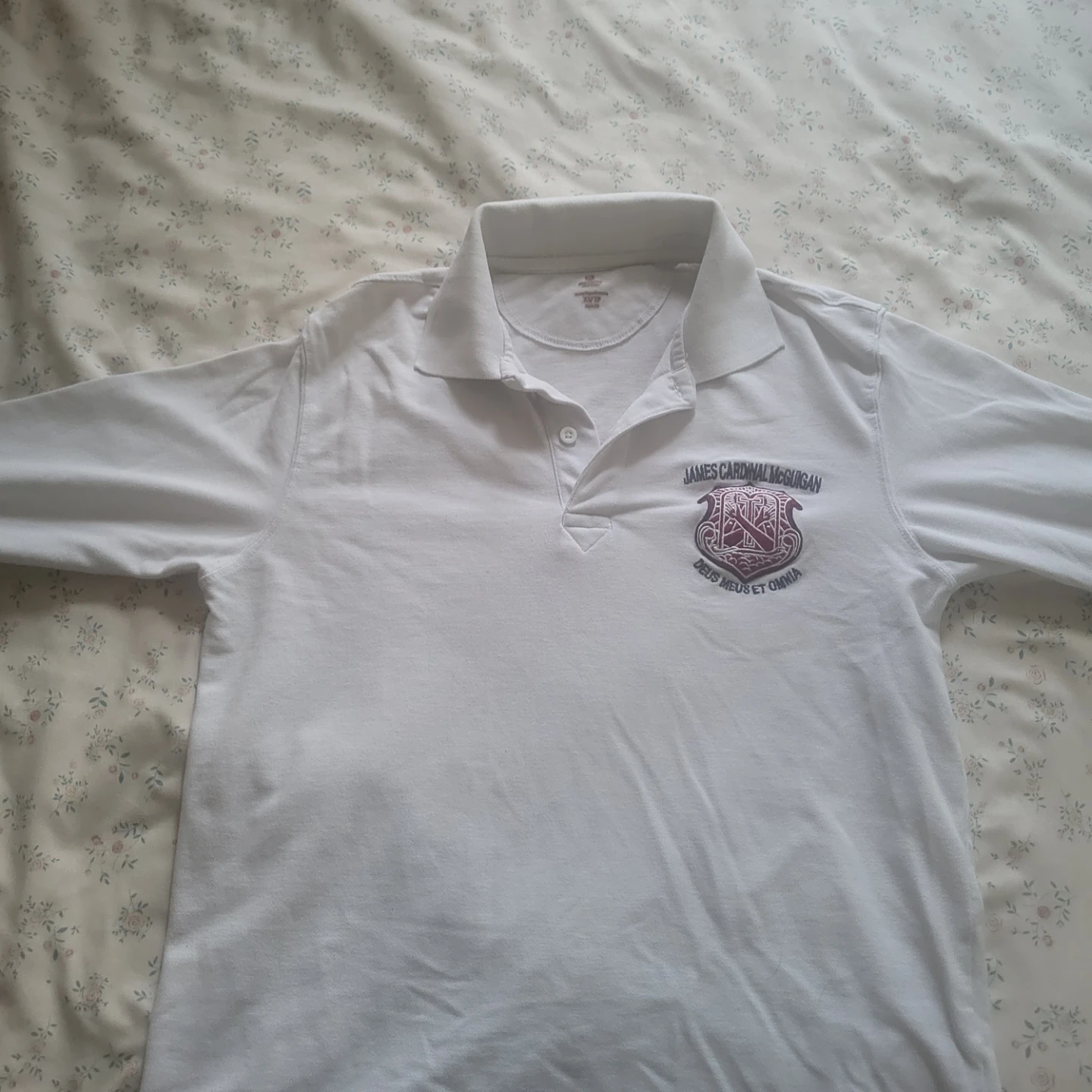 James Cardinal McGuigan White Long Sleeve Polo Shirt uniform - photo 2