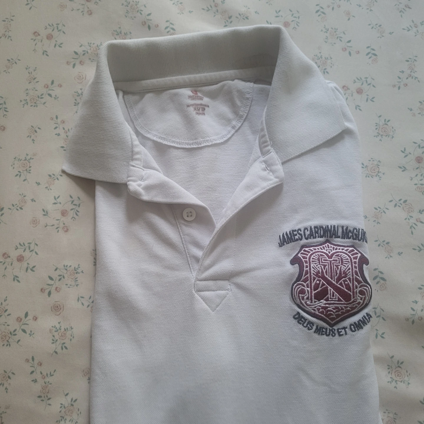 James Cardinal McGuigan White Long Sleeve Polo Shirt uniform - photo 3