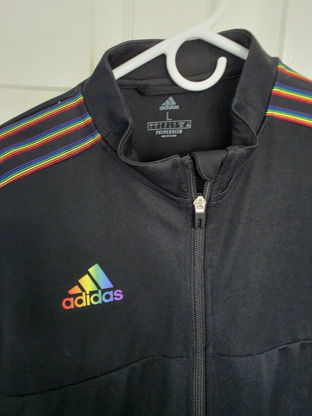 Adidas Pride Track Jacket & Pants Set - Black - Size L - photo 2