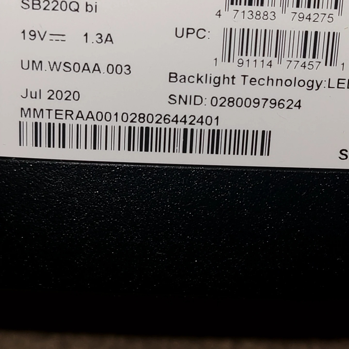 Acer SB220Q bi Monitor - photo 3