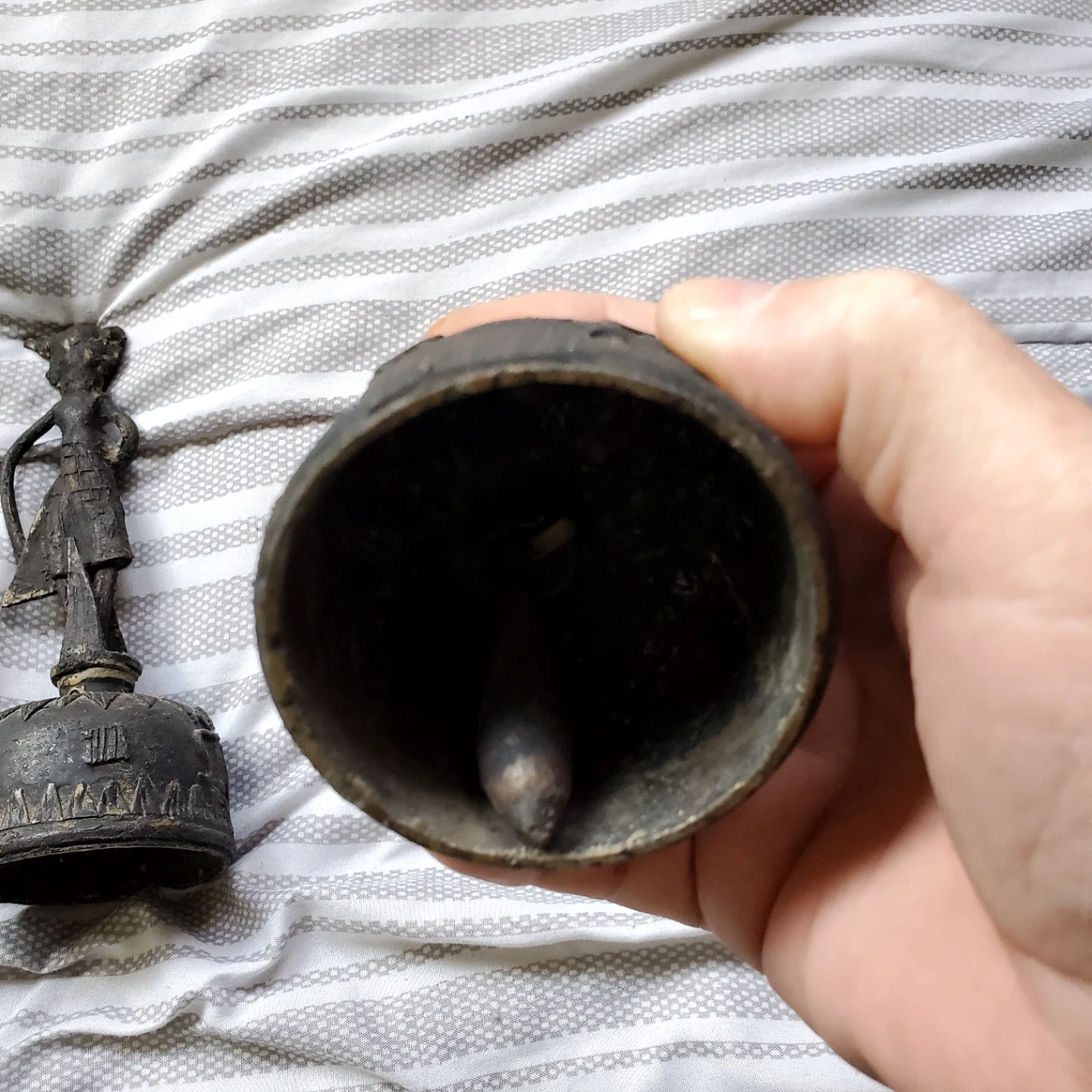 African Benin style Decorative Bell Figurines - photo 4