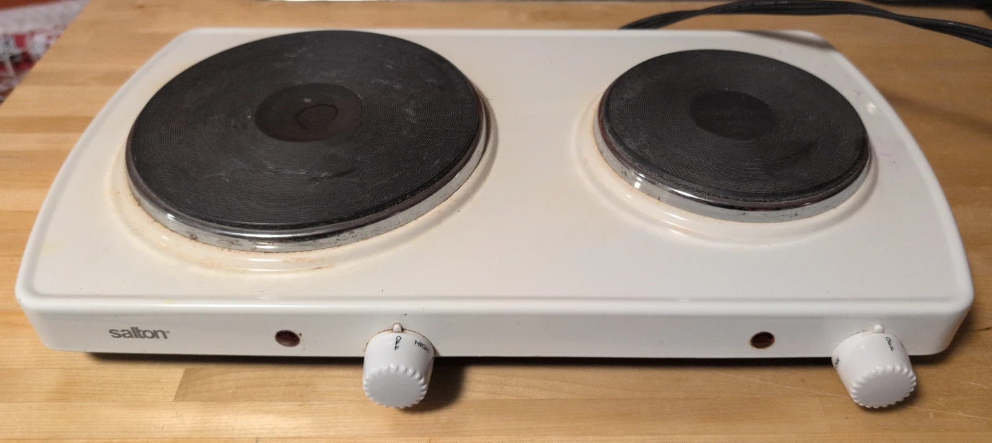Salton Double Burner Hot Plate