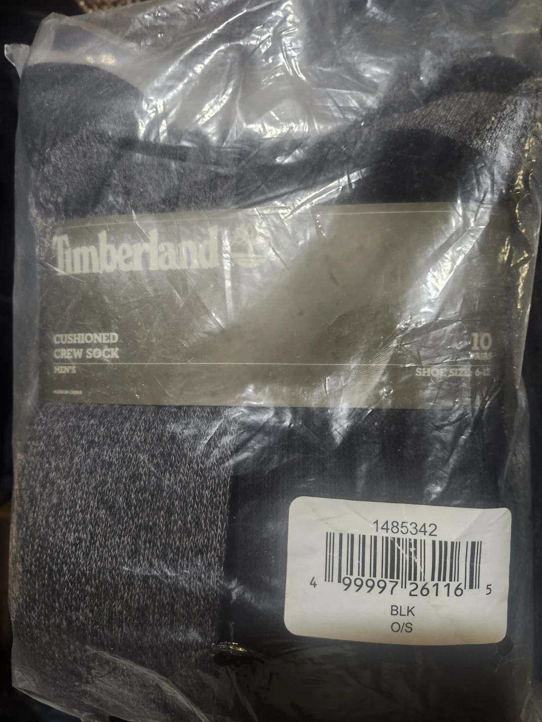 Timberland Men's Cushioned Crew Socks (10 Pairs)