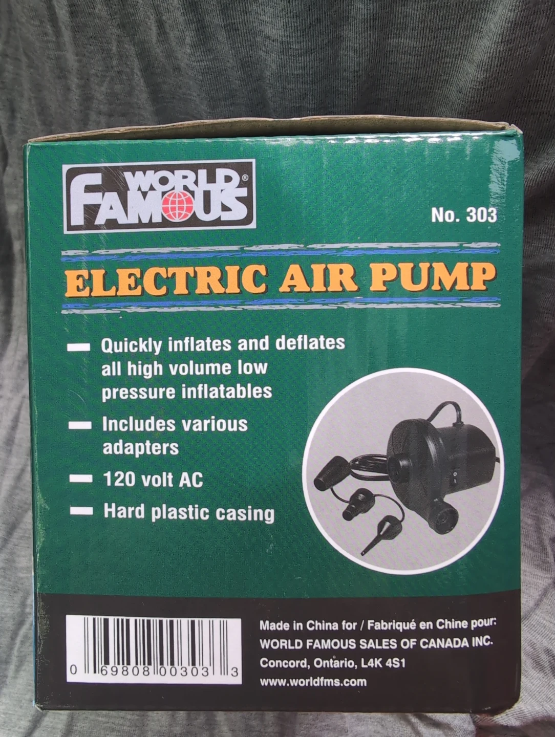 World Famous Electric Air Pump No. 303 - photo 3