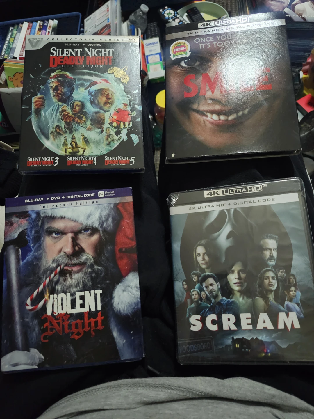 4K UHD Blu-ray Movies Collection: Scream, Violent Night, Silent