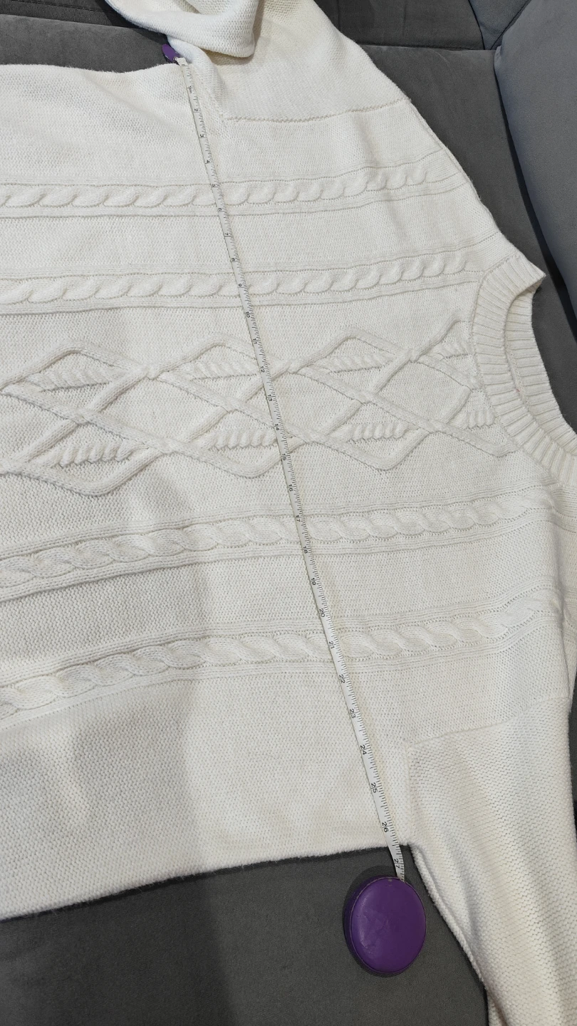 Cream Cable Knit Sweater - photo 5