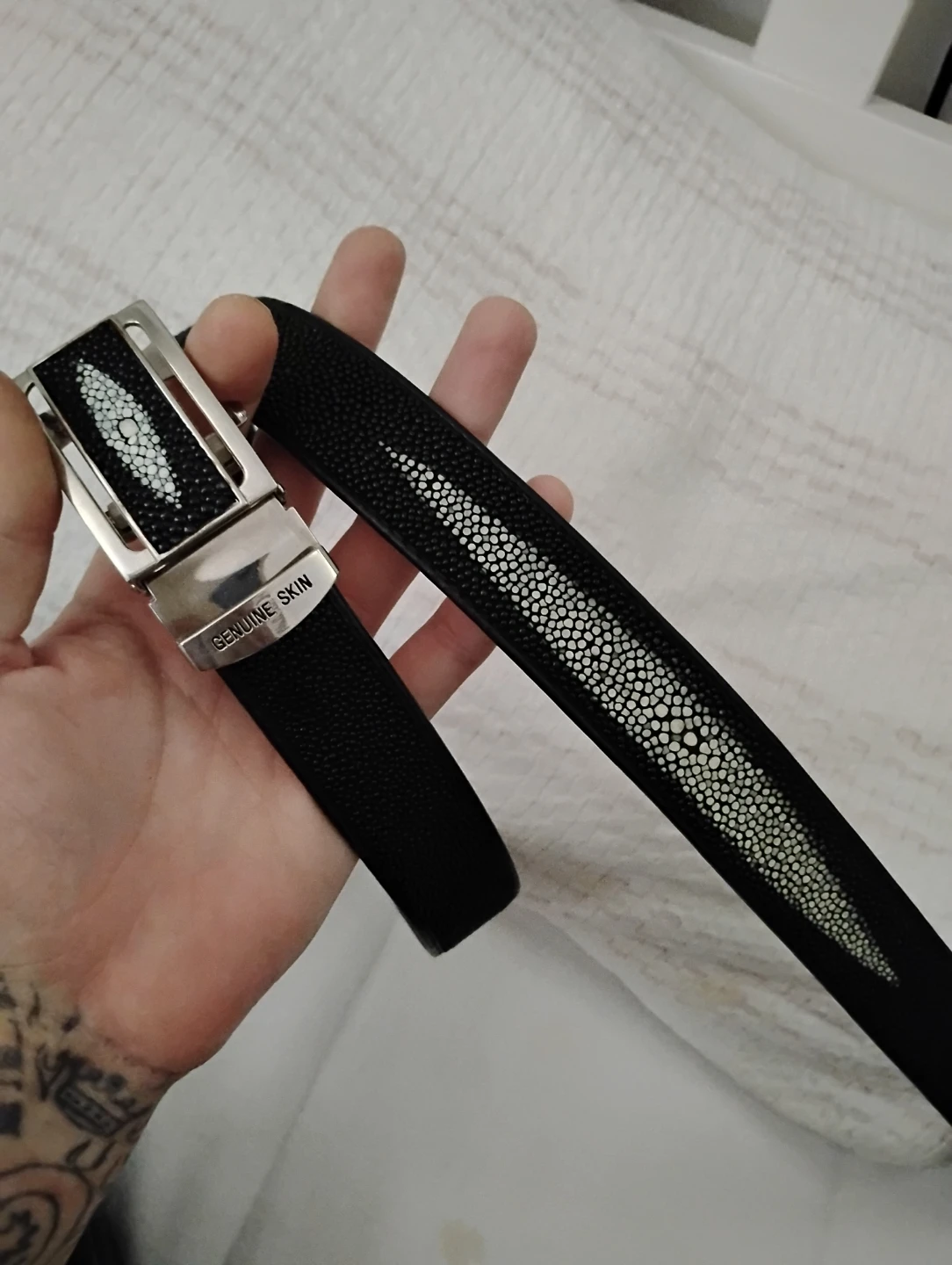 Genuine Stingray Skin Belt