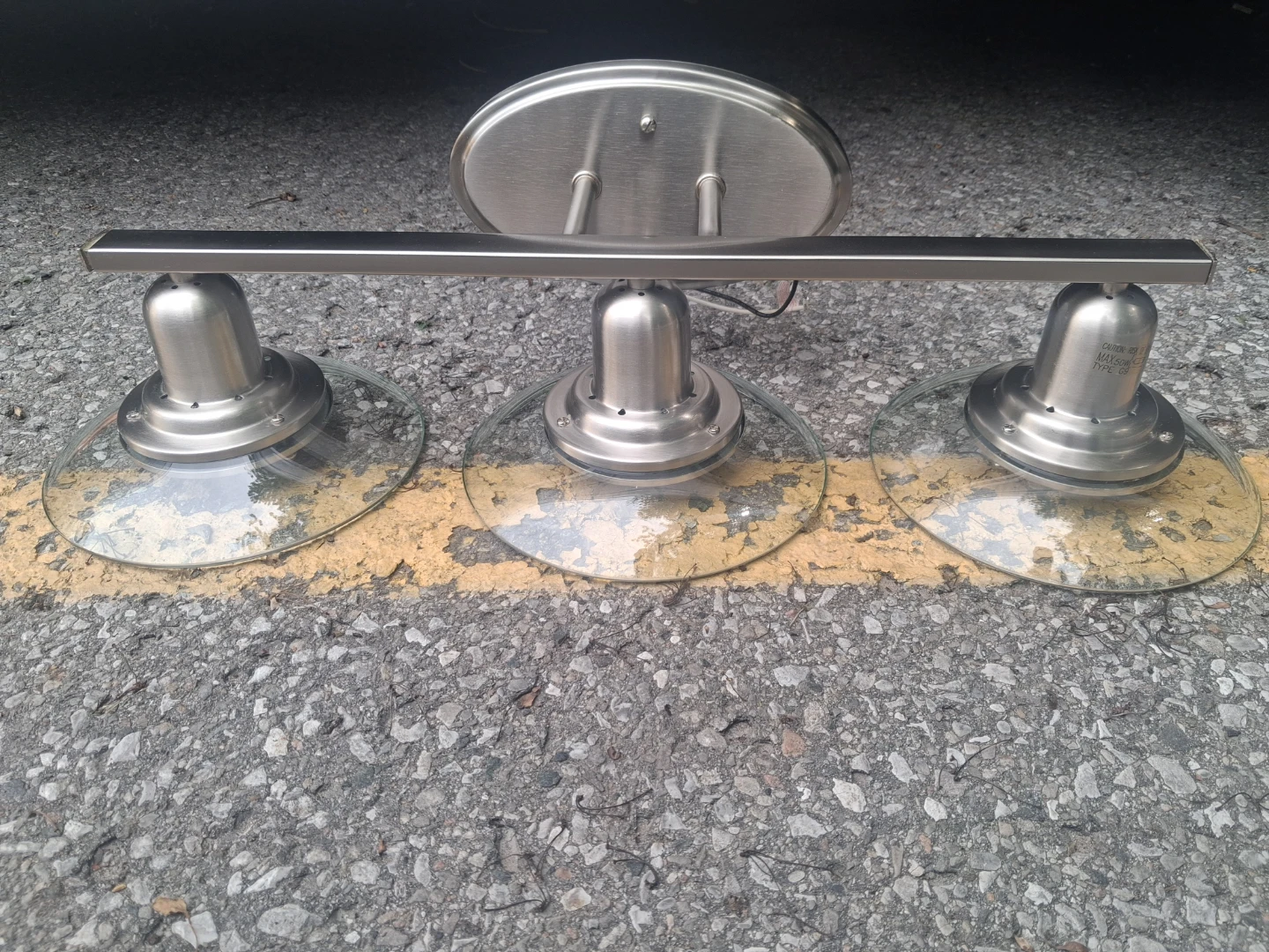 Brushed Nickel 3-Light Vanity Fixture - photo 2
