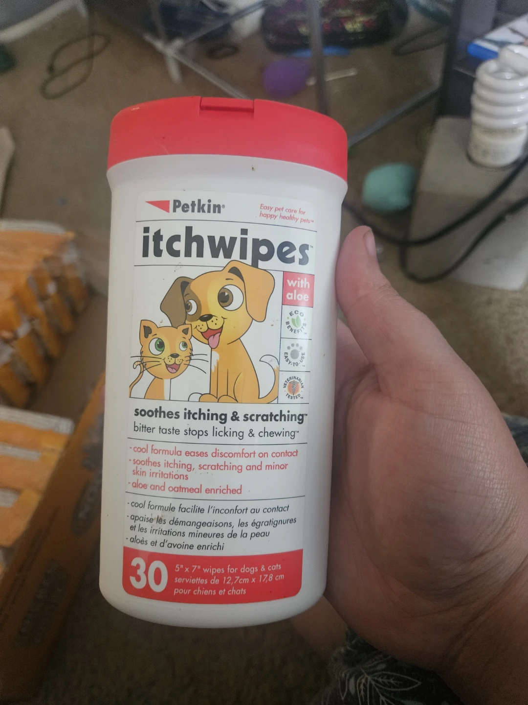Petkin Itch Wipes for Dogs & Cats