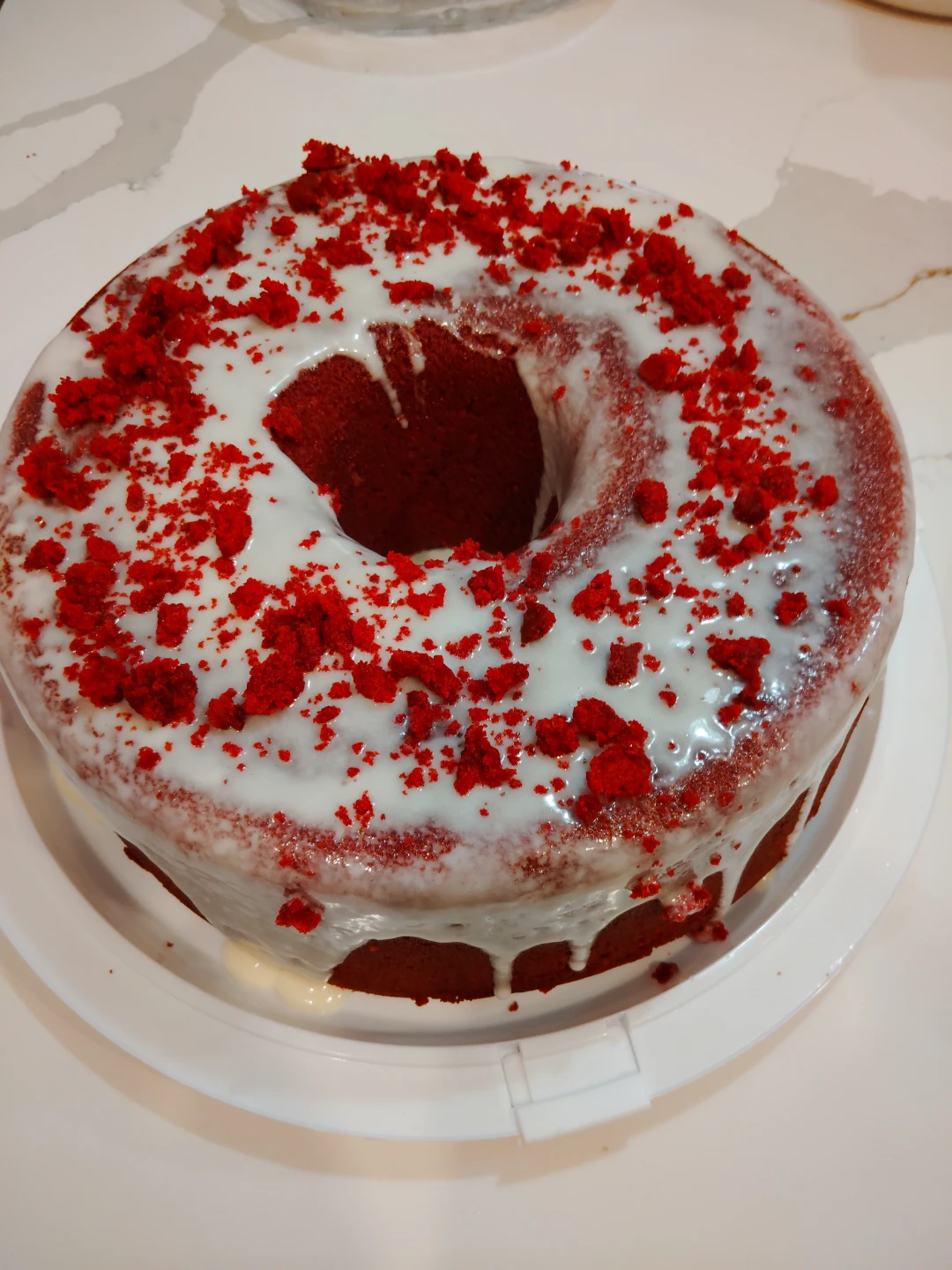 Red Velvet Bundt Cake with Cream Cheese Frosting