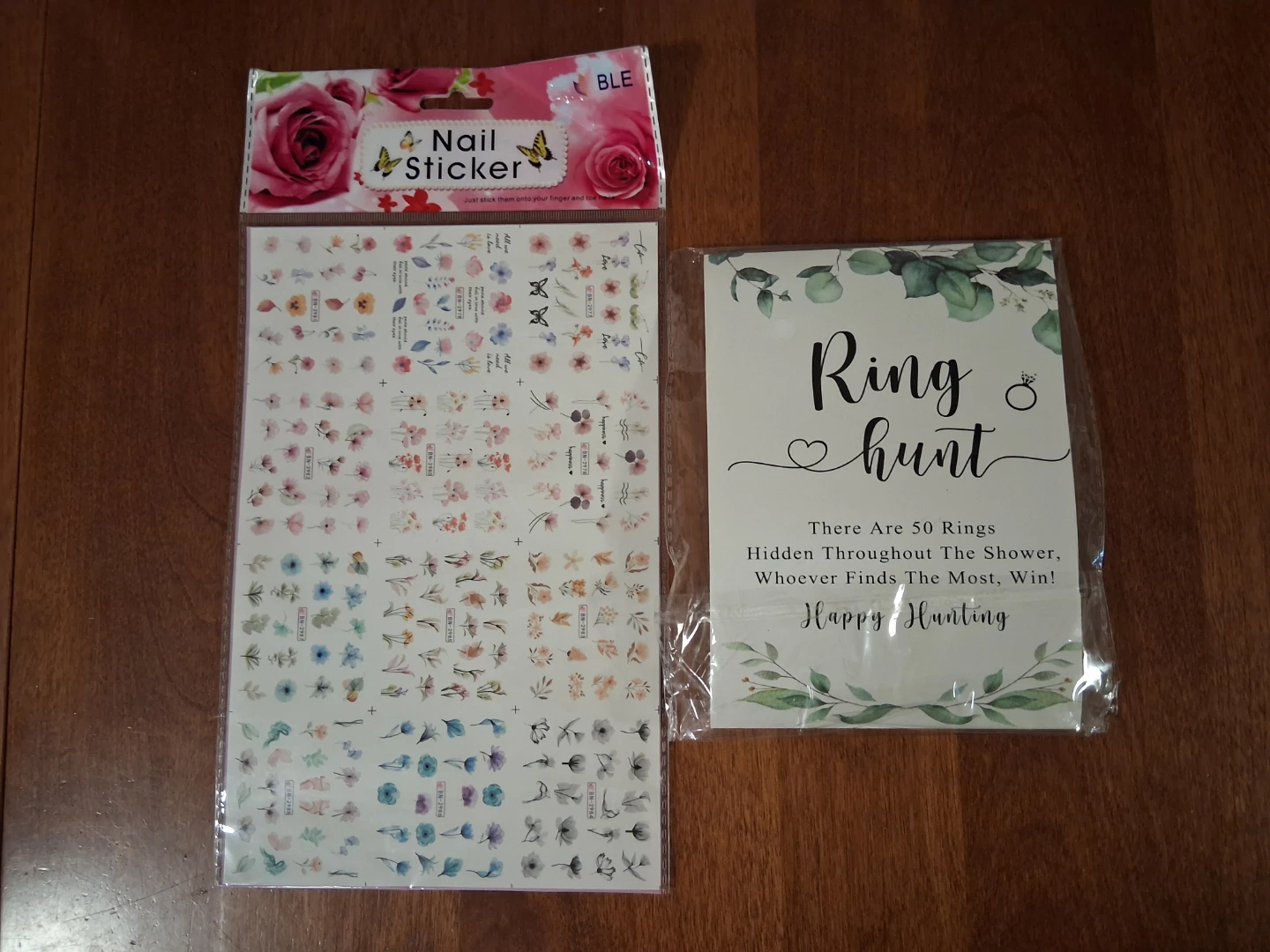 Ring Hunt Game Set with Nail Stickers