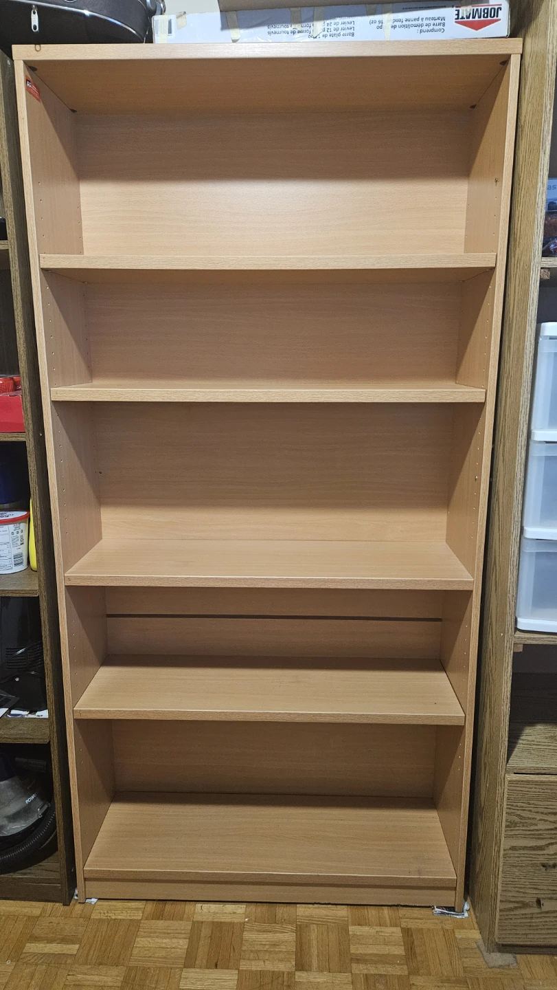 Light Brown 5-Shelf Shelf