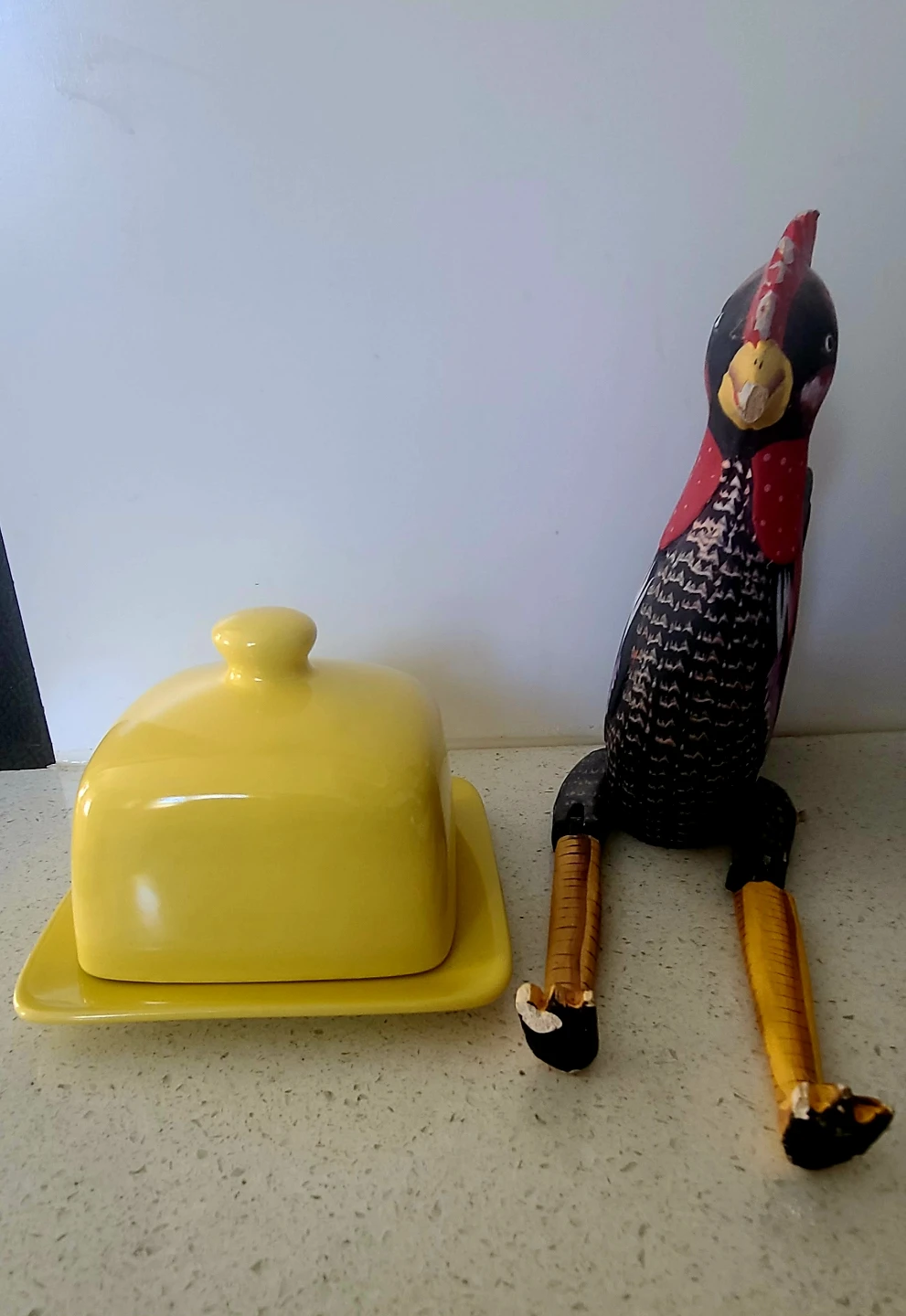 Yellow Ceramic Butter Dish