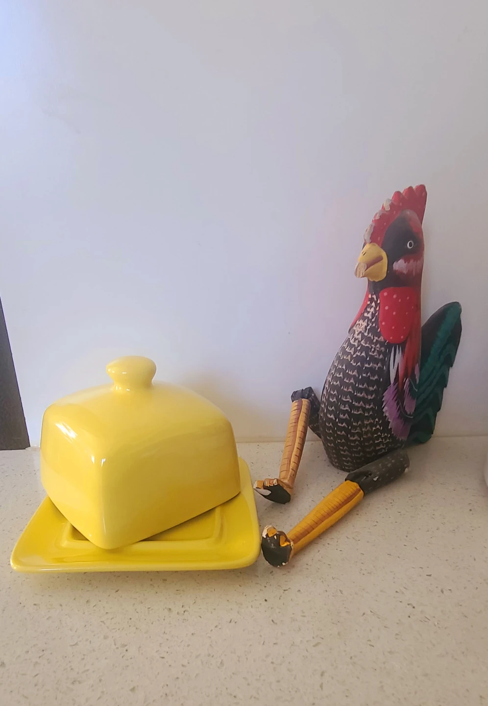 Yellow Ceramic Butter Dish - photo 3