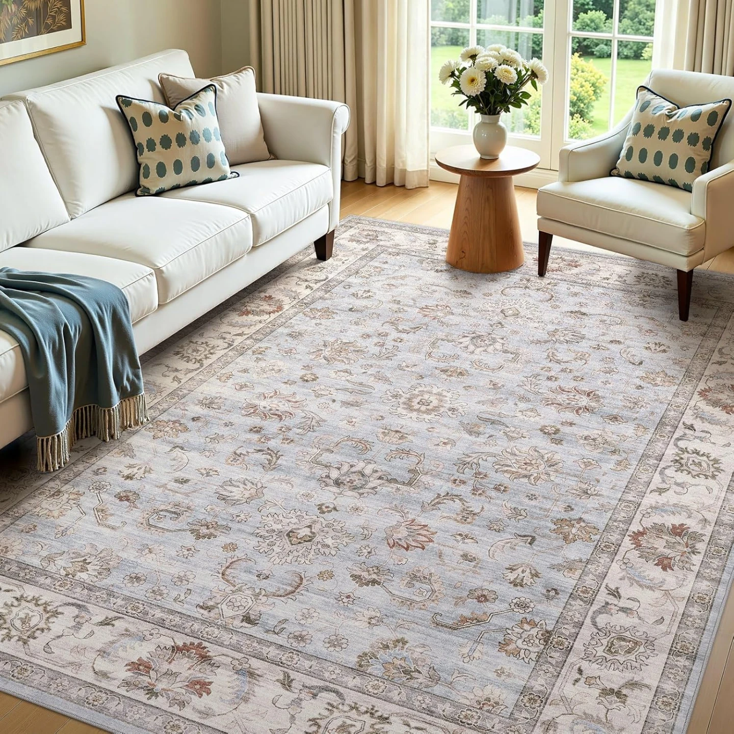 Witshock 9x12 Area Rugs Machine Washable Non-Slip Faux Wool - photo 2