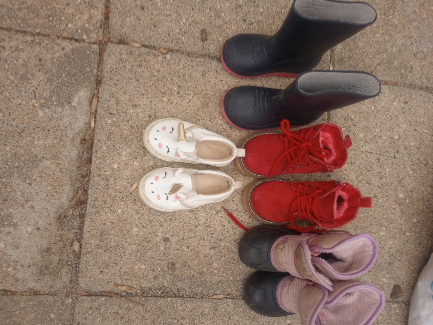 Old Navy Unicorn Slip-On Shoes & Boots Bundle