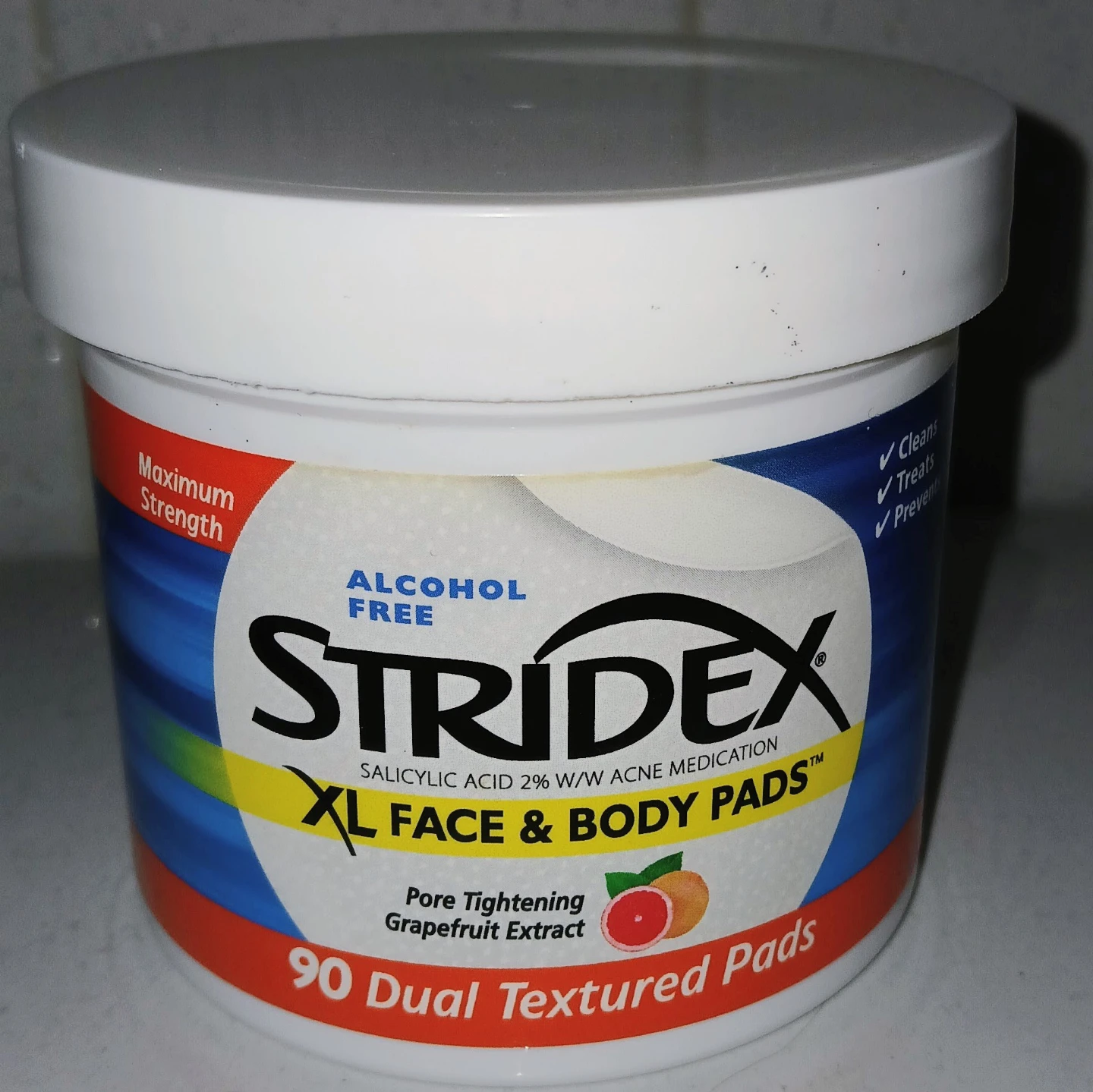 Stridex XL Face & Body Pads  ⚽