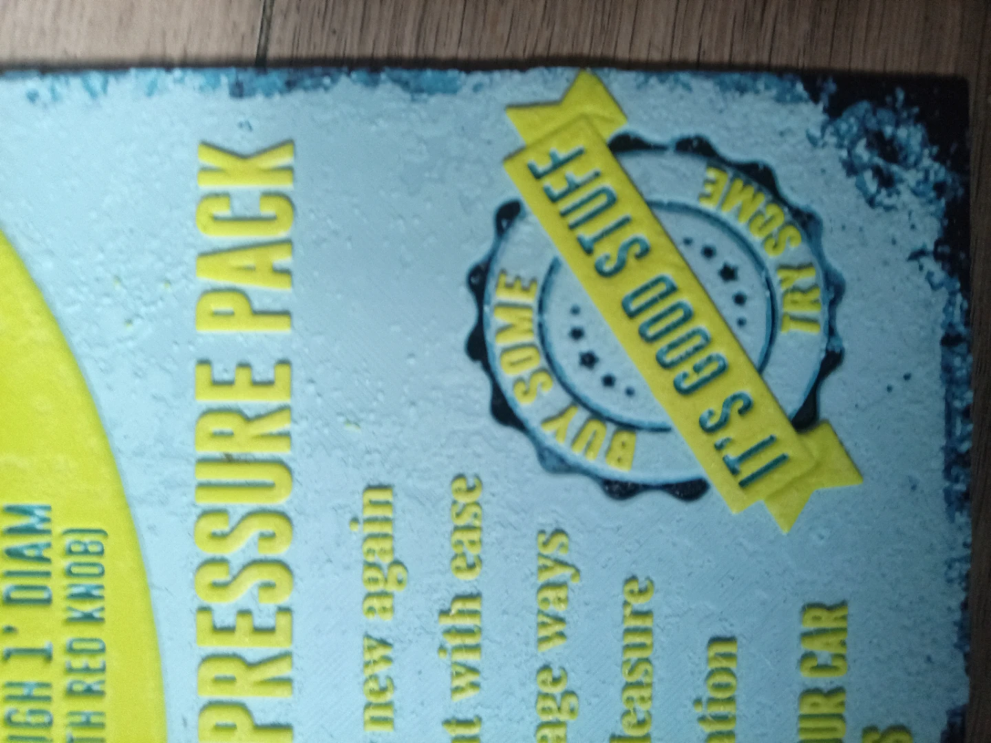 WD-40 "In The Man Size Pressure Pack" Sign - photo 3