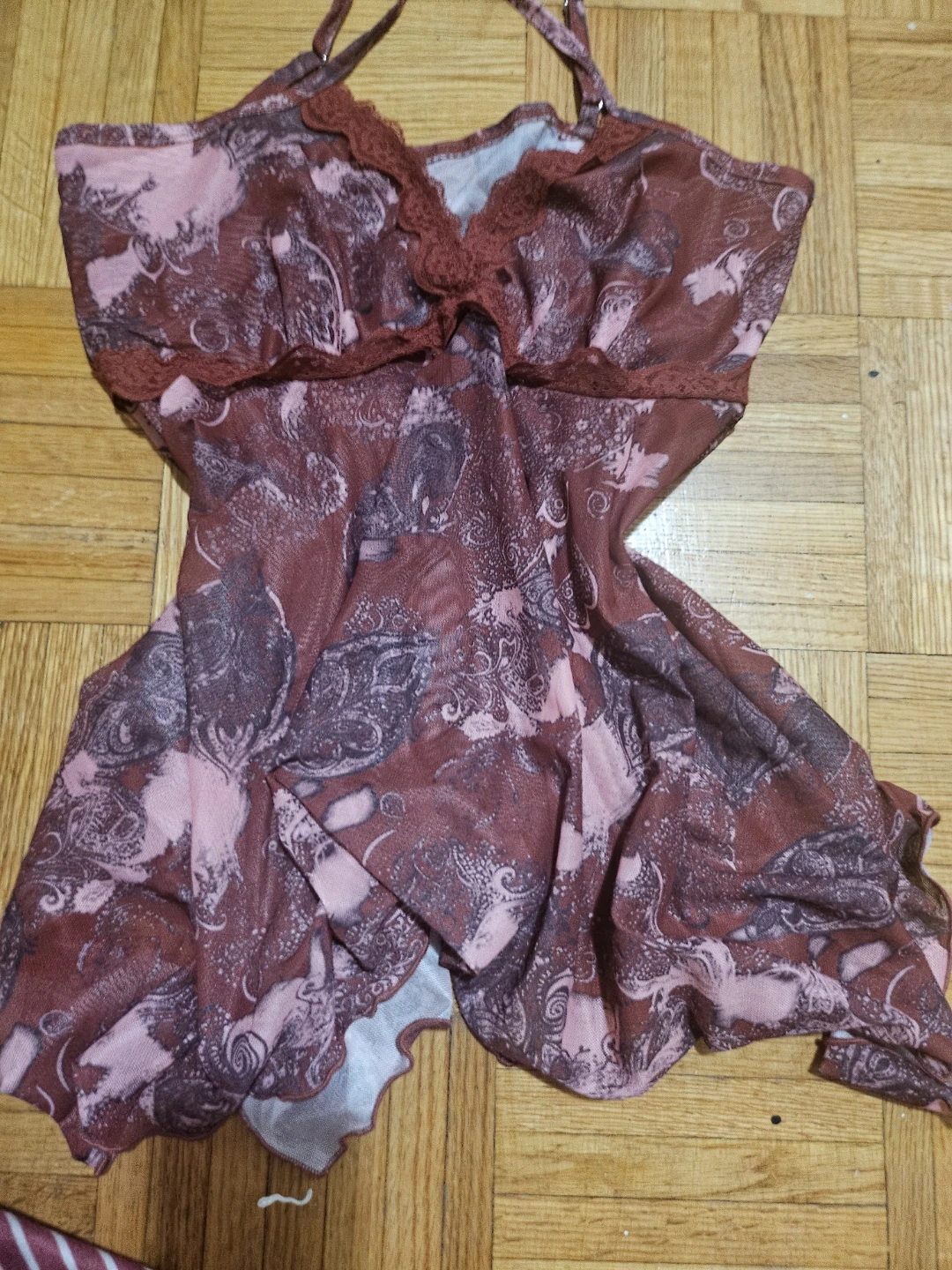 Women's Floral Mesh Camisole Topsize large - photo 5