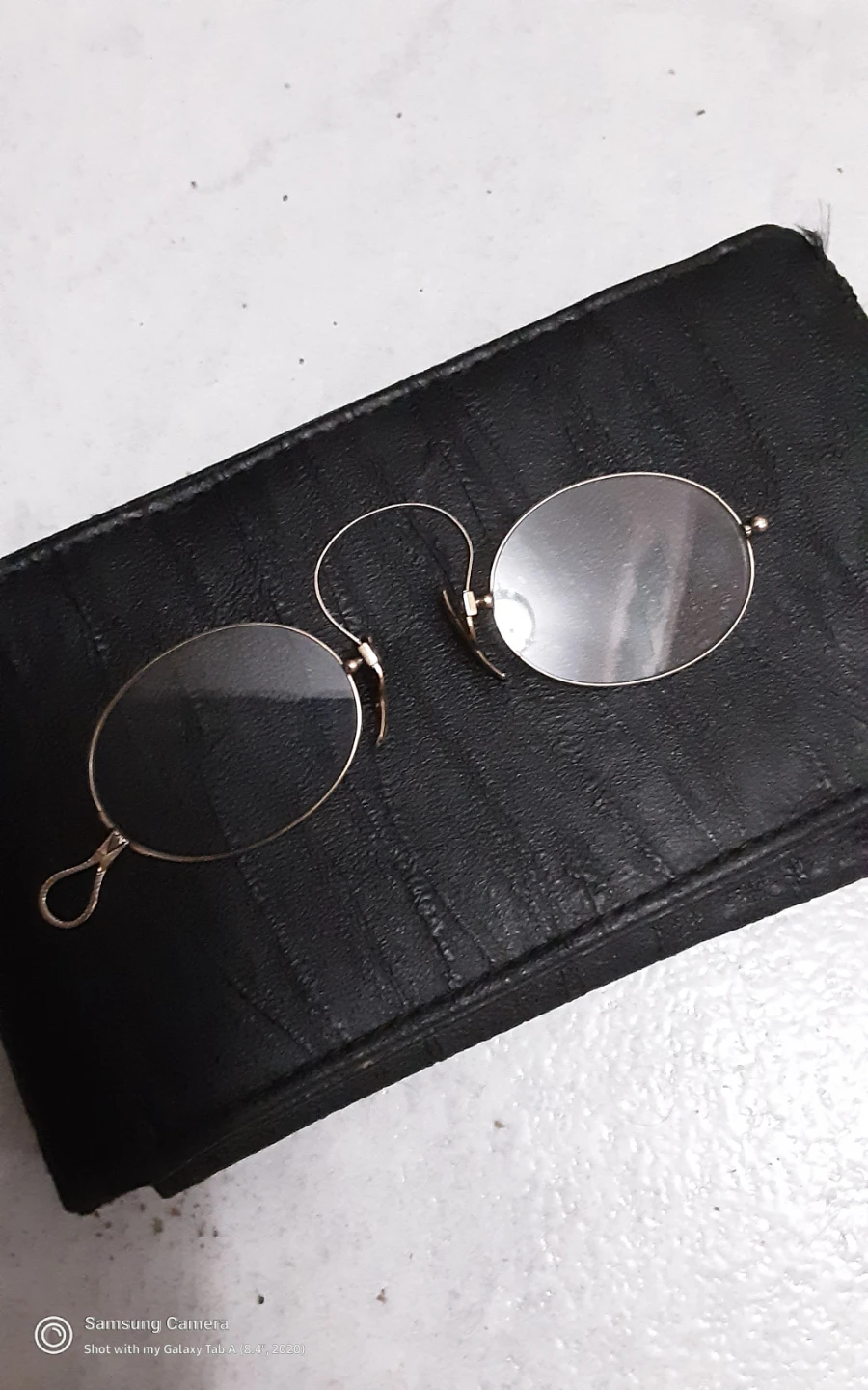Antique 1910 Nose pinch Pince Nez 12 karat  gold frame