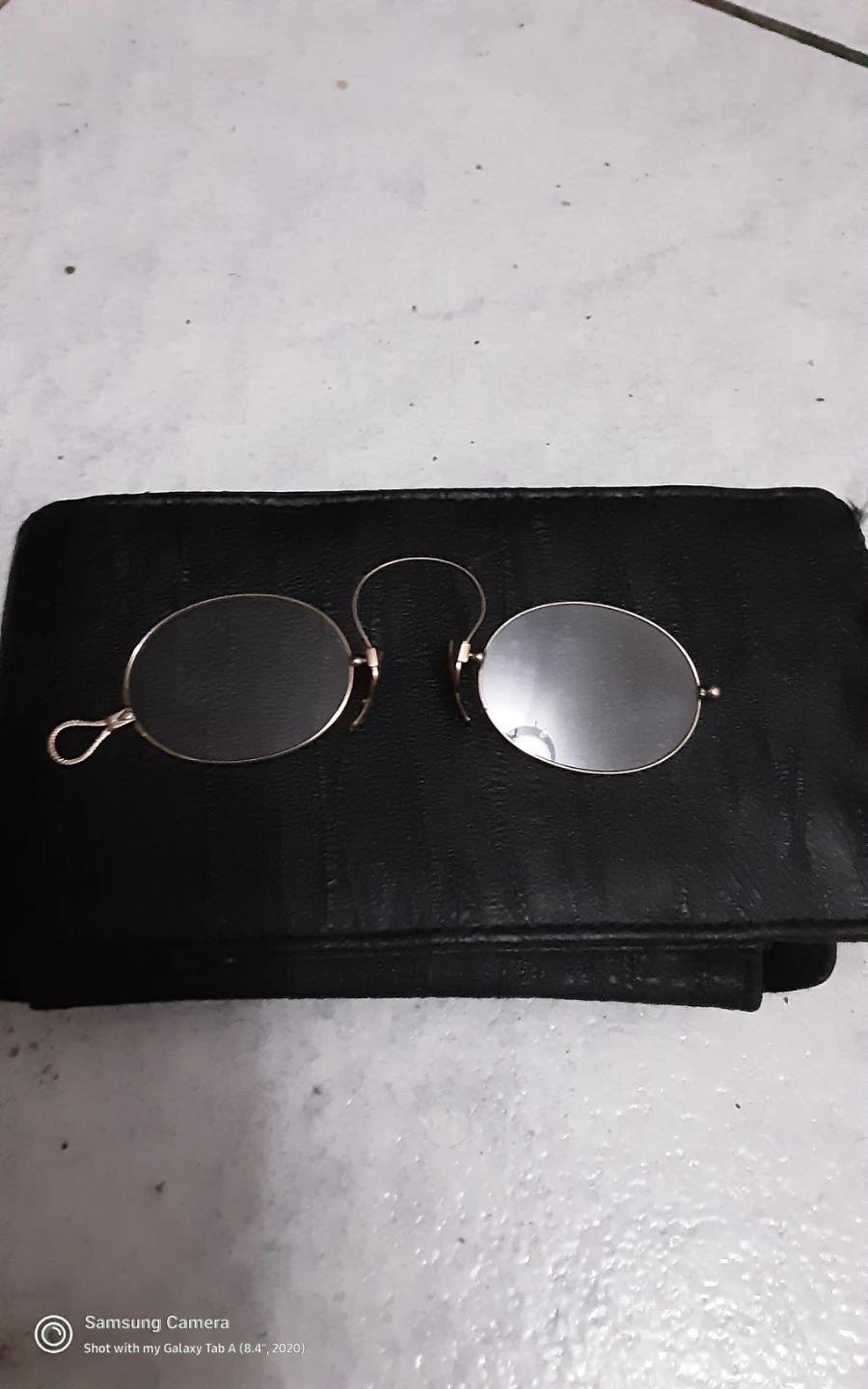 Antique 1910 Nose pinch Pince Nez 12 karat  gold frame - photo 2