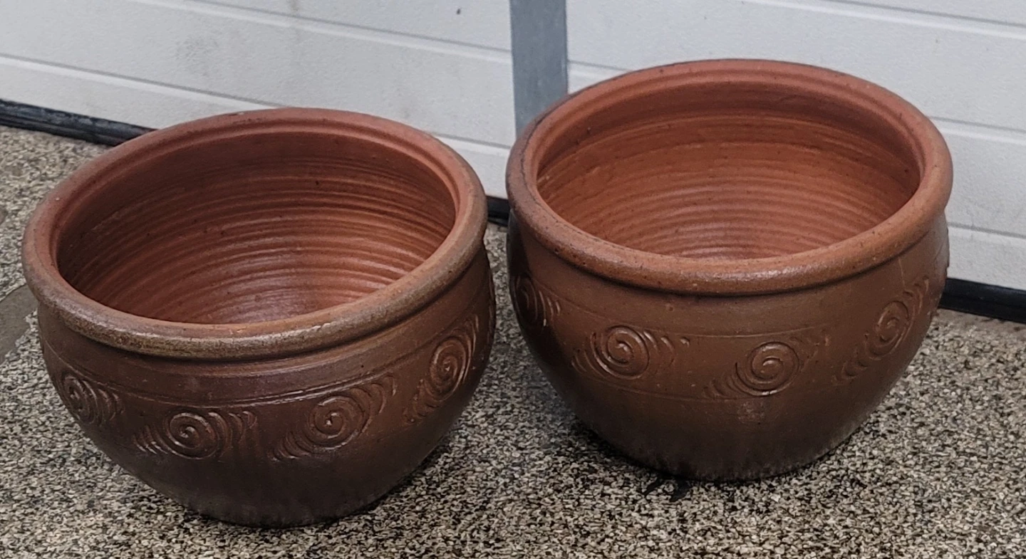 Terracotta Pots with Saucers