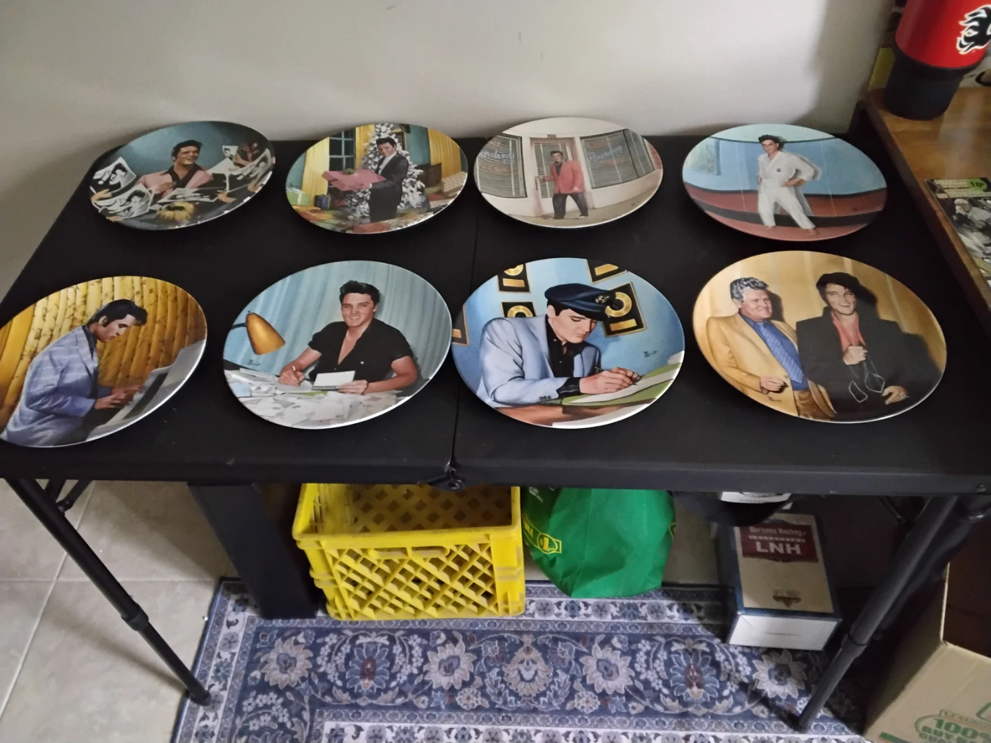 Collection of Decorative Plates with Celebrities