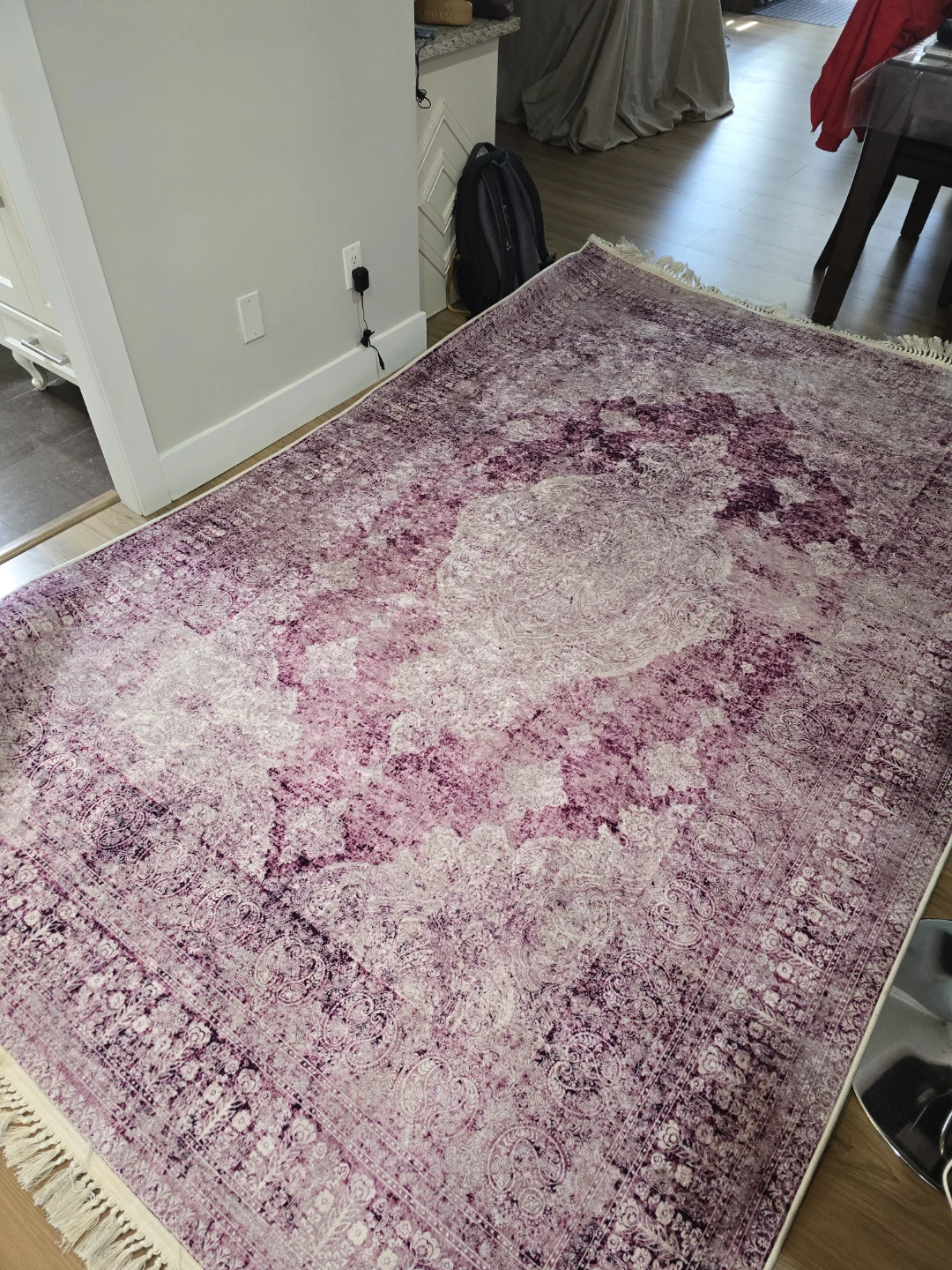 Purple Medallion Area Rug