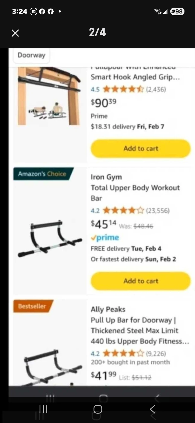 Iron Gym Pro Fix Total Upper Body Workout Steel Bar - photo 2