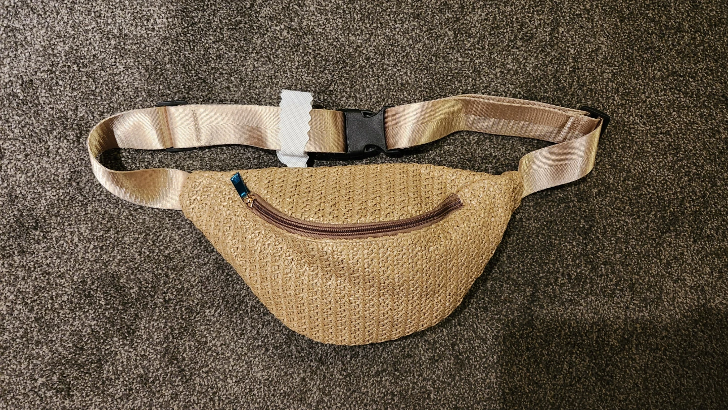 Straw Fanny Pack Belt Bag